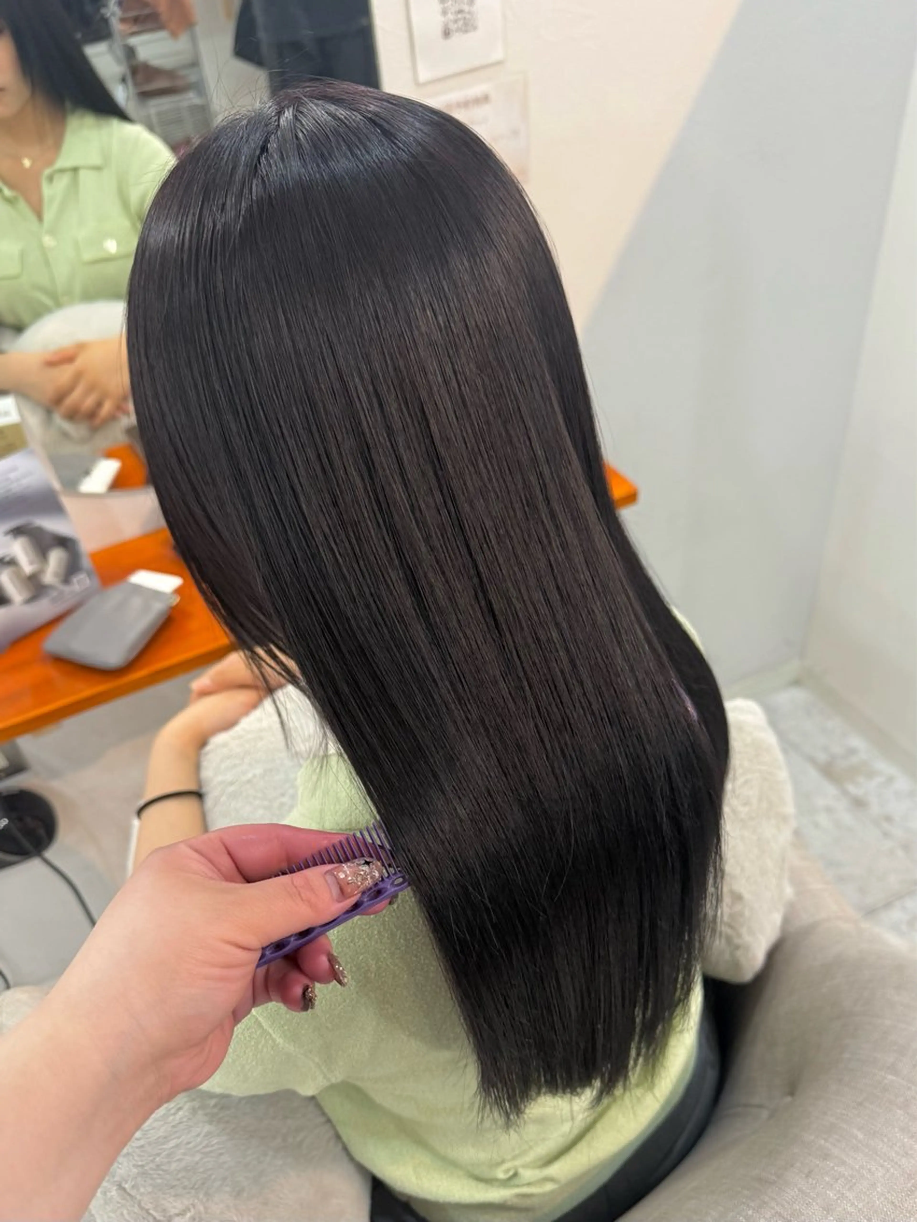 ロング カット ヘアカラー トリートメント ate.心斎橋 RYUKAのヘアスタイル