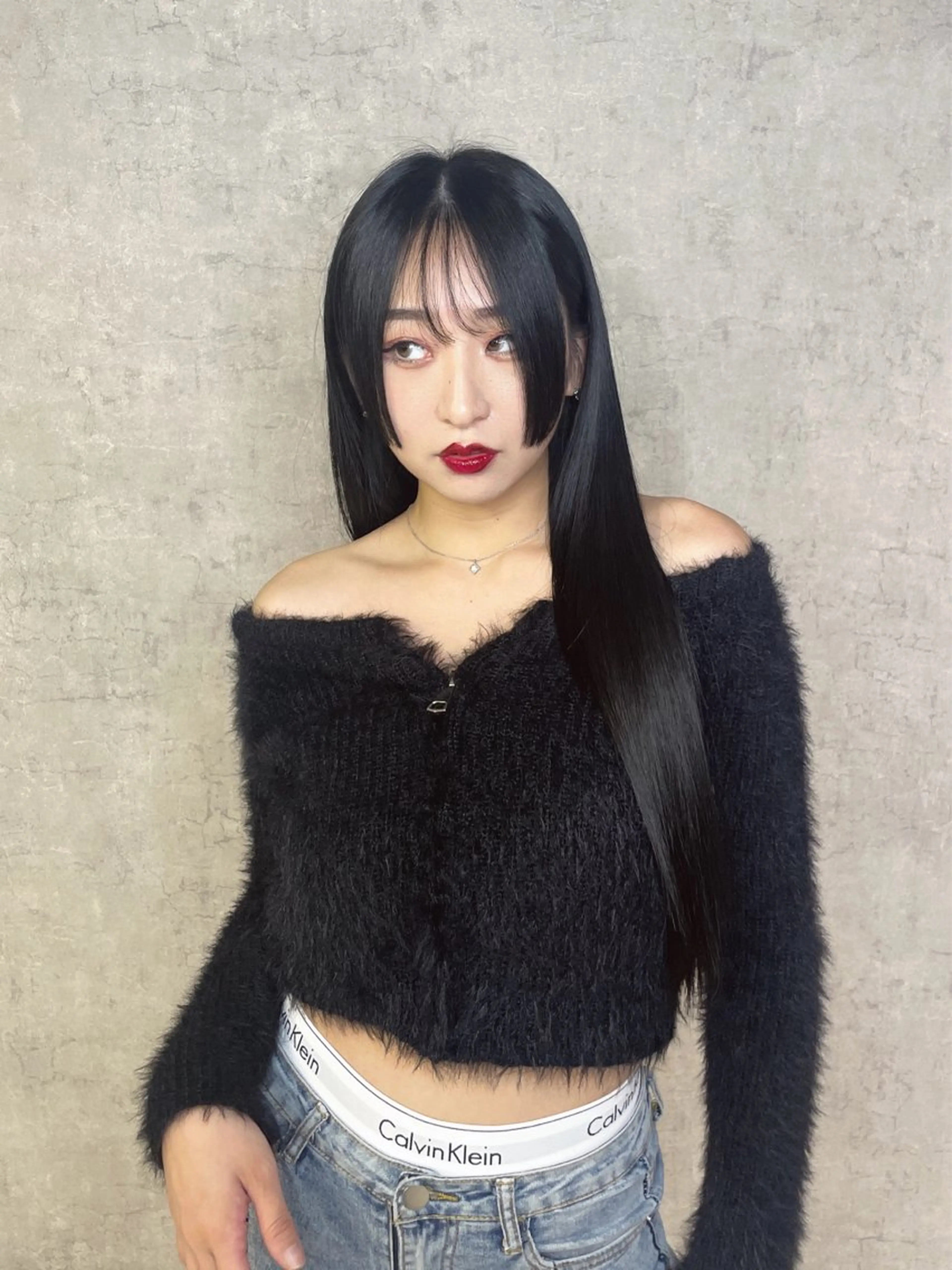 ロング 顔まわりレイヤー 顔周りカット 姫カット 髪質改善 韓国風ヘア トレンド韓国ヘア 🇰🇷のんのヘアスタイル
