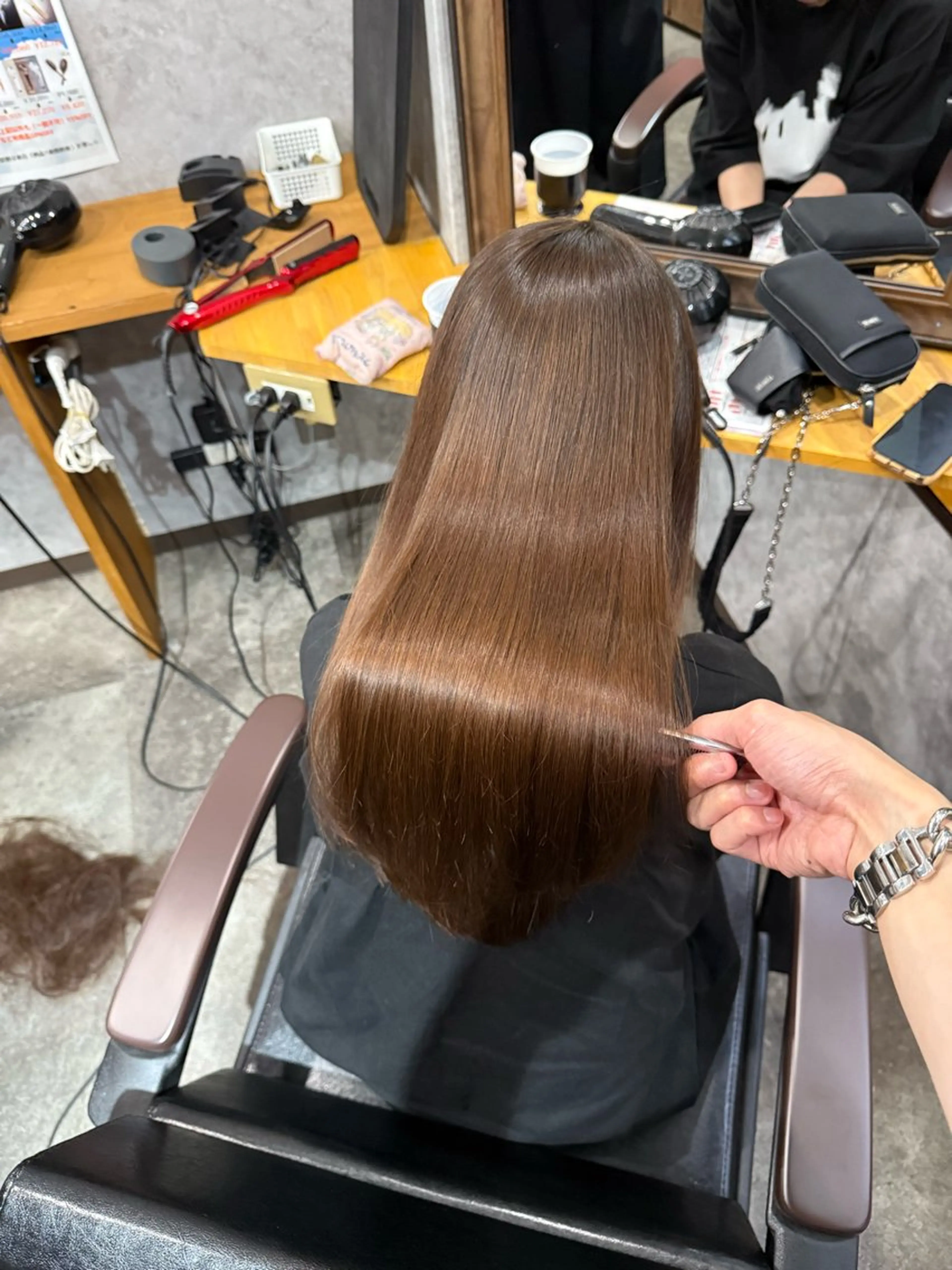 ロング カラー カット ヘアカラー トリートメント 髪質改善 /美髪矯正🫧ゆたかのヘアスタイル