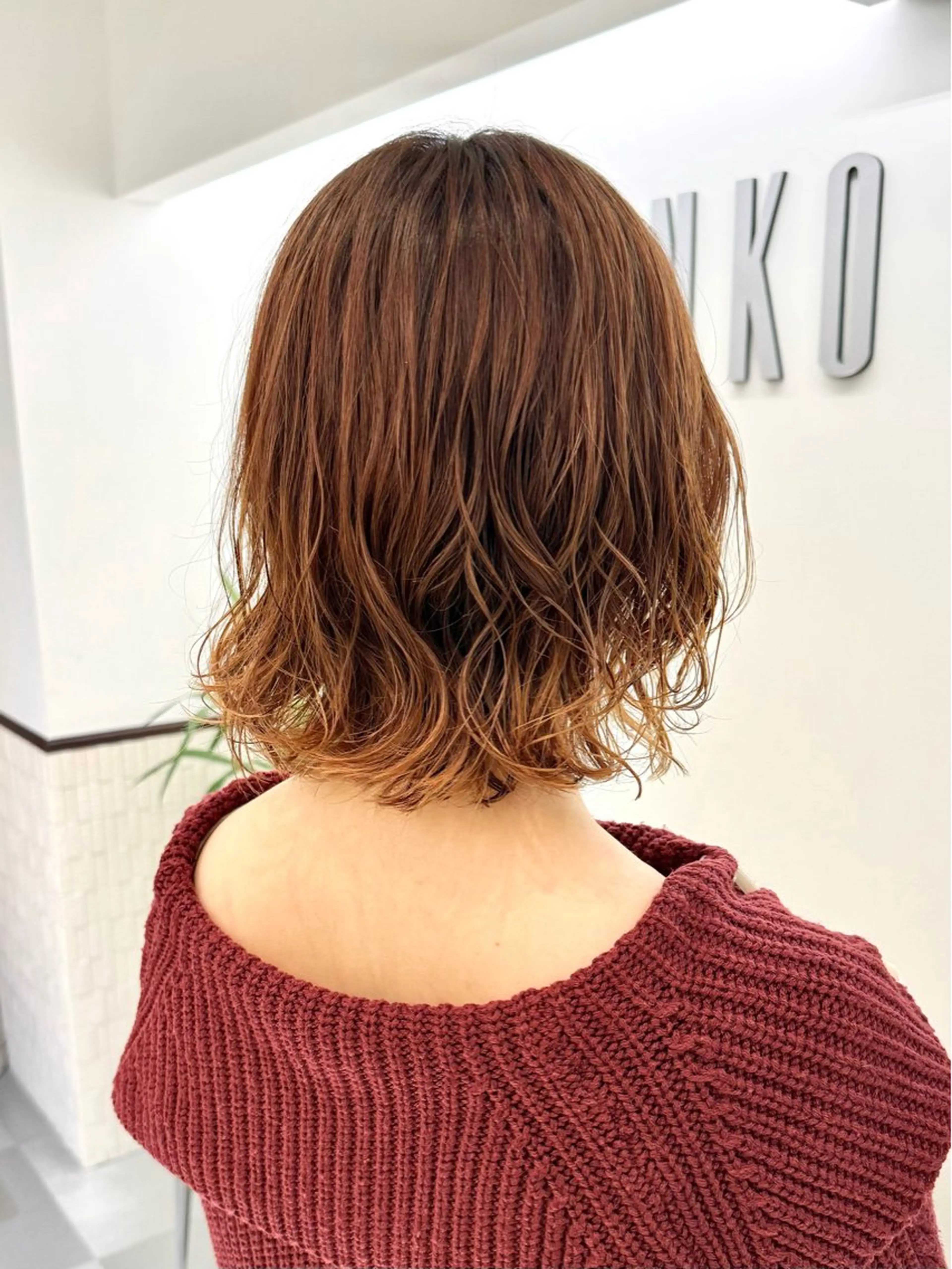 ショート パーマ ボブ カット パーマ トリートメント ZENKO表参道店所属・🌀ダメージレス パーマ🌀萩原　龍のヘアスタイル