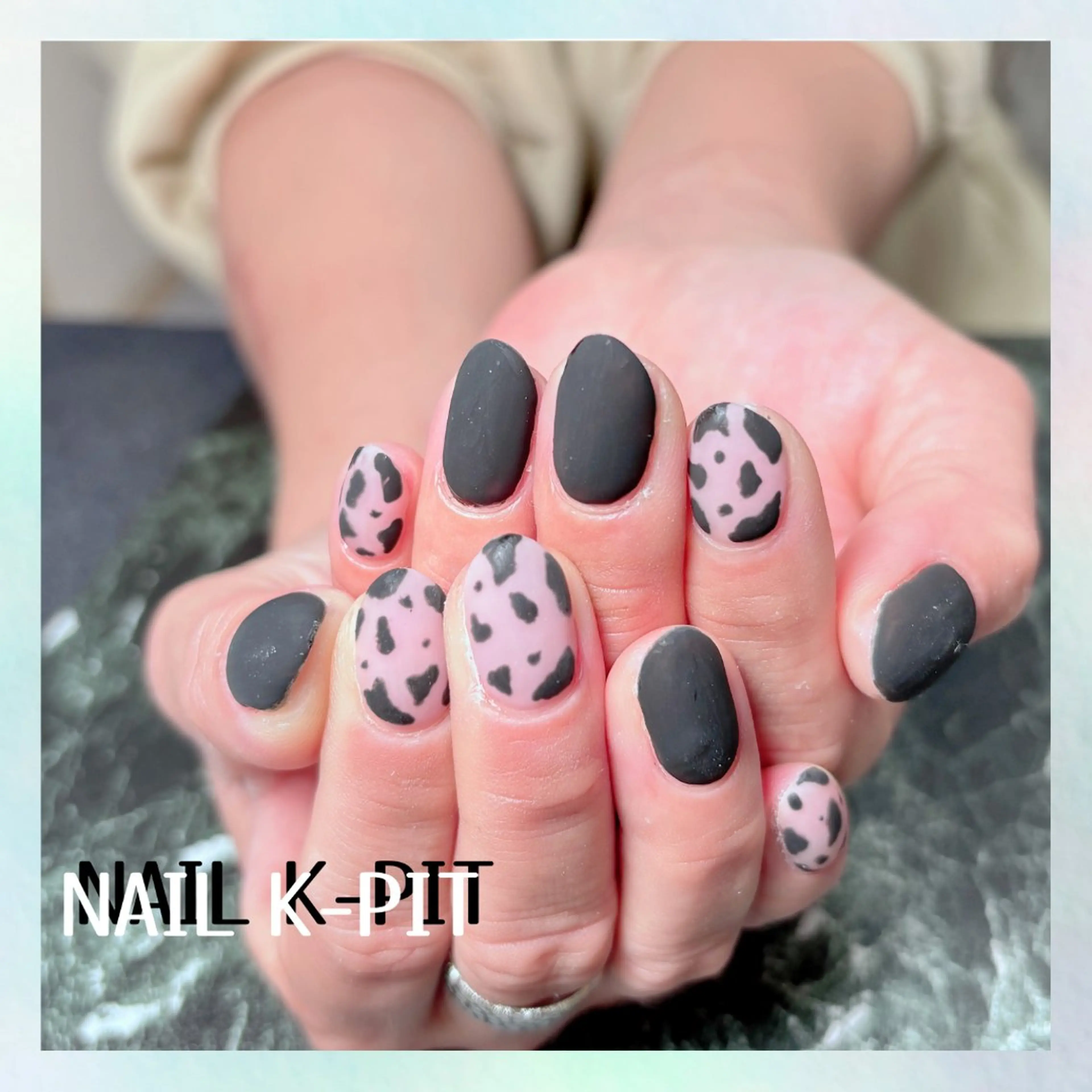 ネイル アニマル柄 マットネイル ハンドネイル NAIL K-PIT ネイル ケーピットのネイルデザイン