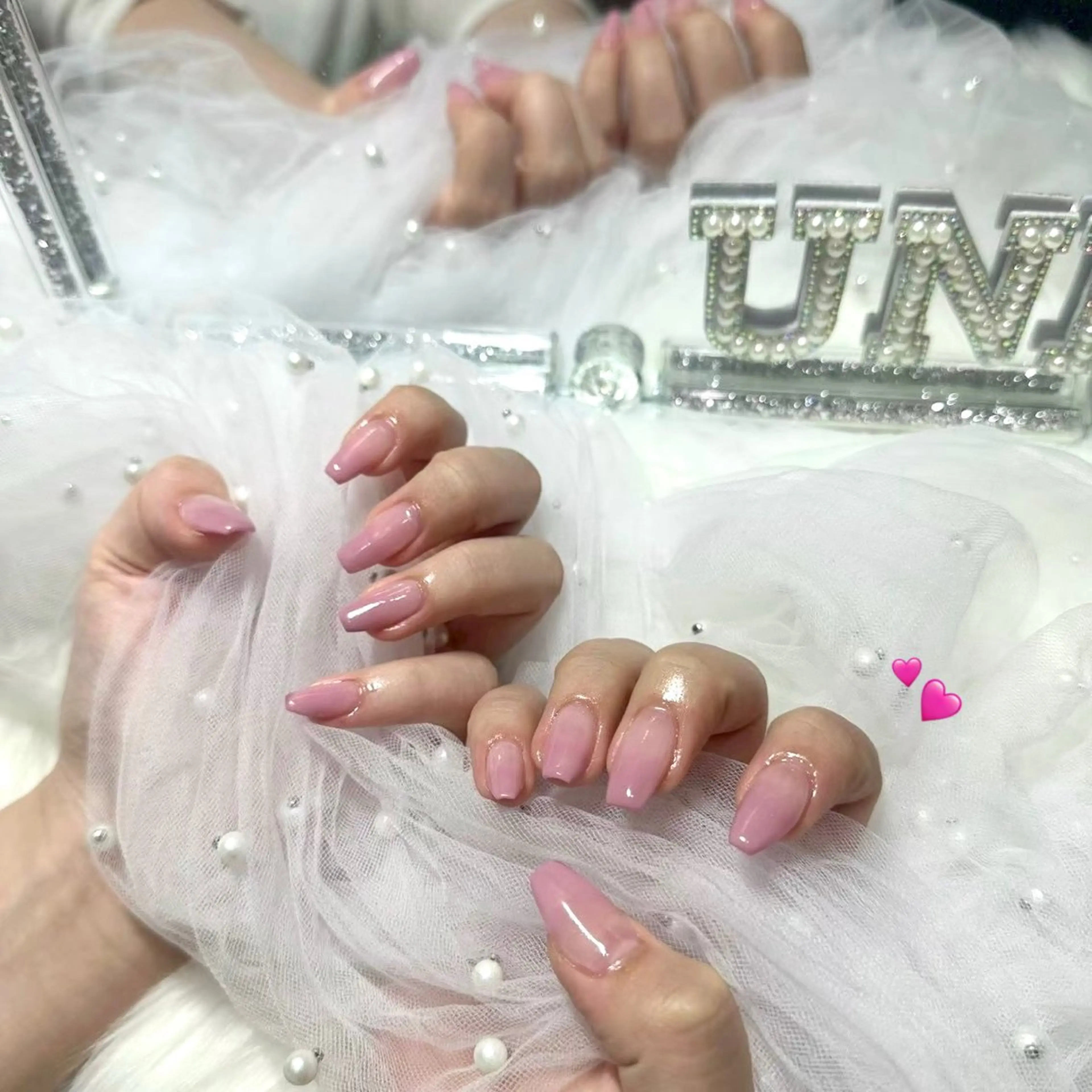 オフなし🌺カラー/ラメグラデーションの写真
