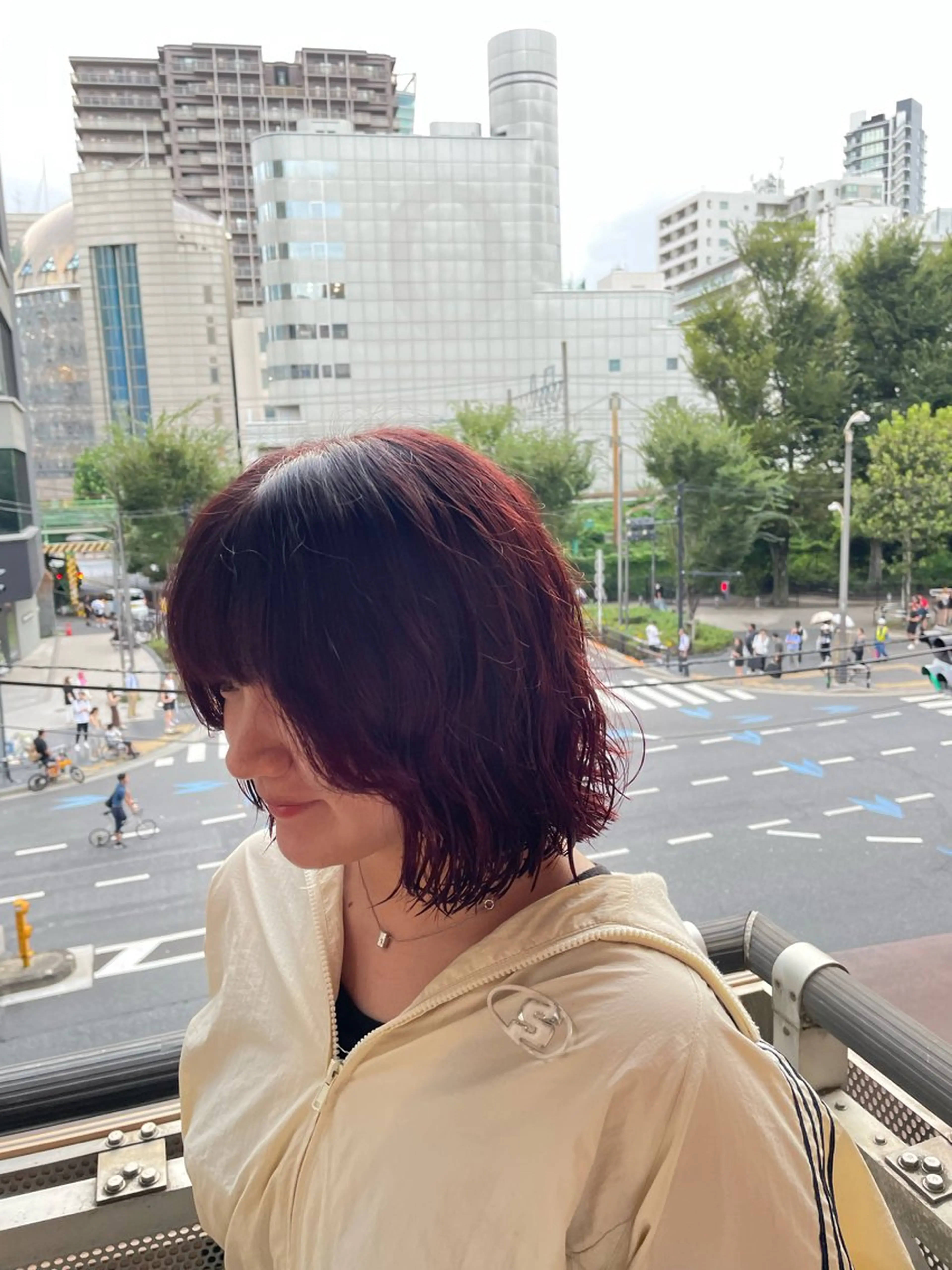 ミディアム カラー パーマ ヘアアレンジ ミディアムパーマ ボブ パーマ driP.by HAVANA所属・ケアブリーチ／パーマ 工藤のヘアスタイル