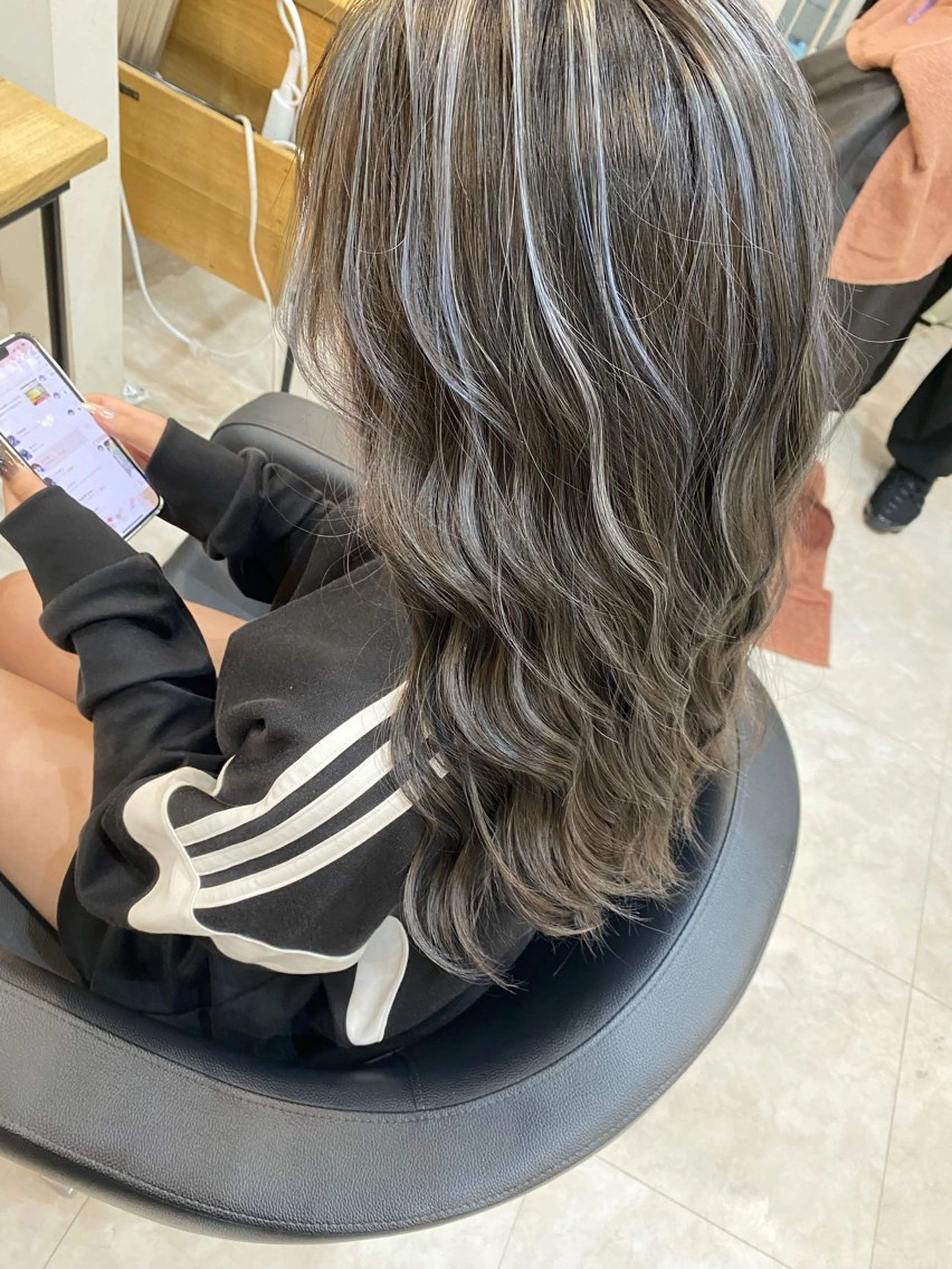 ロング カラー ヘアアレンジ ハイライトカラー ハイライト ブリーチ/髪質改善/ メンズ/ KOKIのヘアスタイル