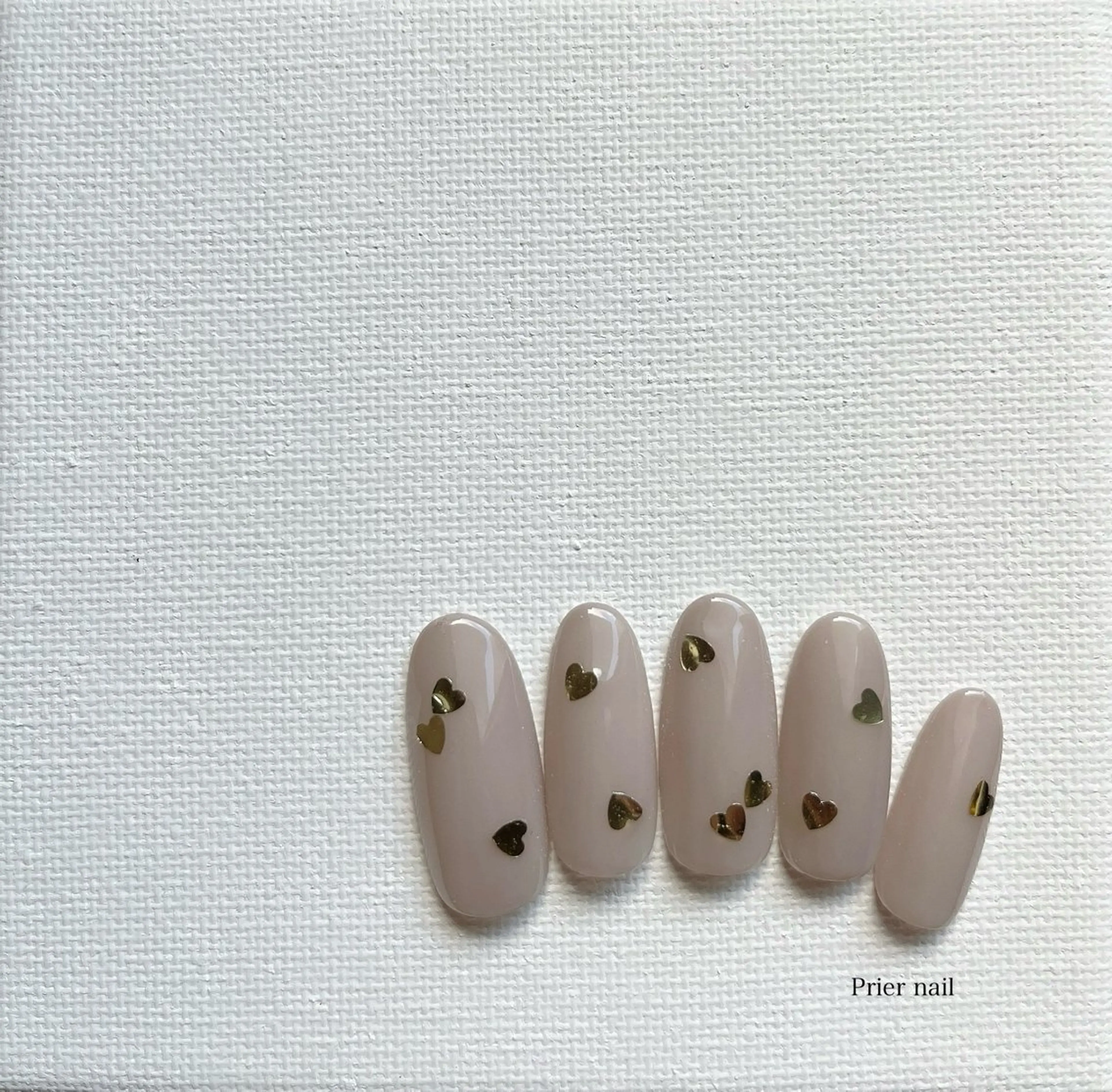 ネイル アートネイル ハート Prier×Kew hair所属・Prier nailのネイルデザイン