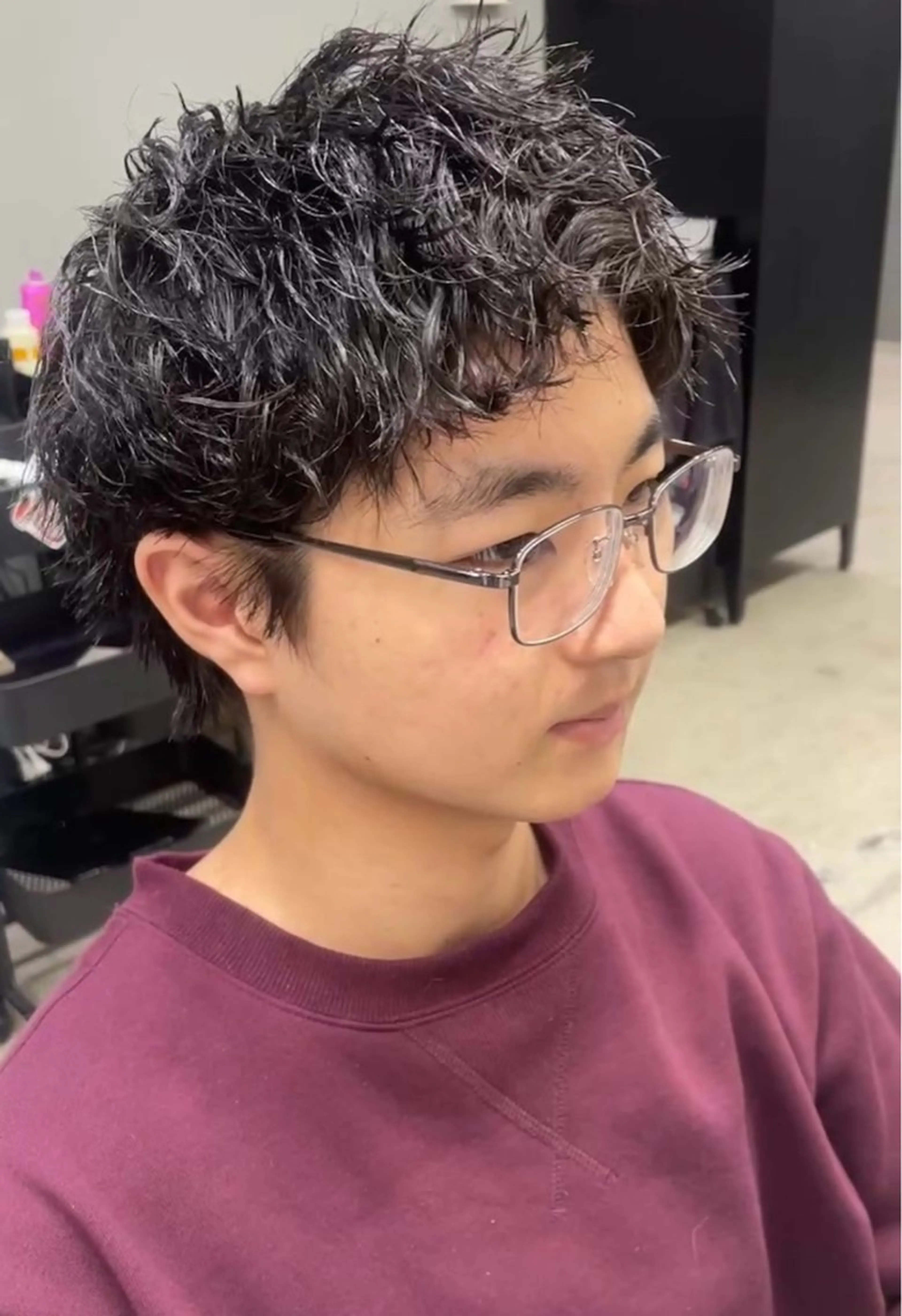 ショート パーマ メンズ カット パーマ メンズ専門サロン wokeのヘアスタイル