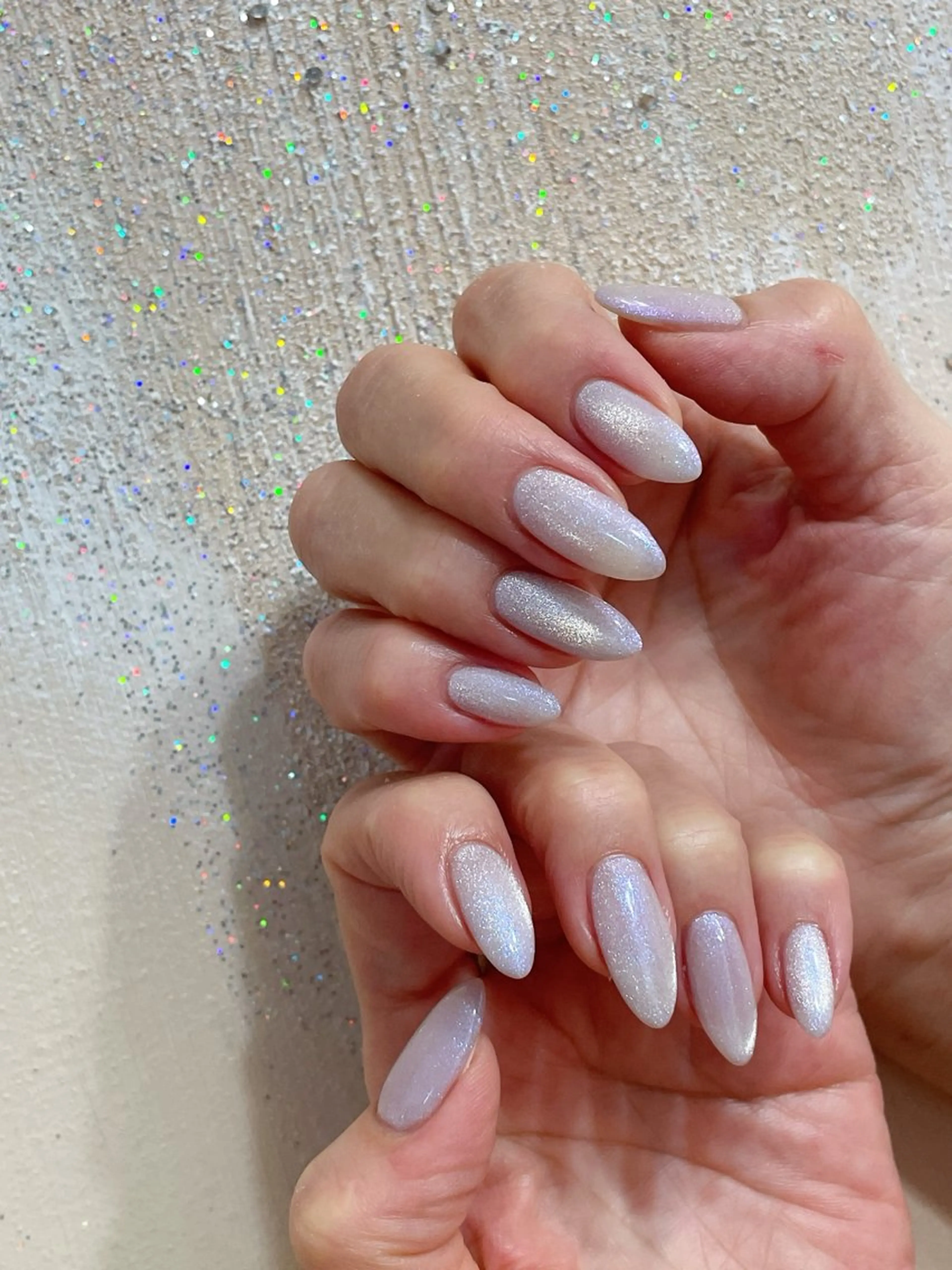 ネイル オーロラネイル フットネイル フレンチネイル ジェルネイル マグネットネイル ハンドネイル Mogu nail 二子玉川のネイルデザイン