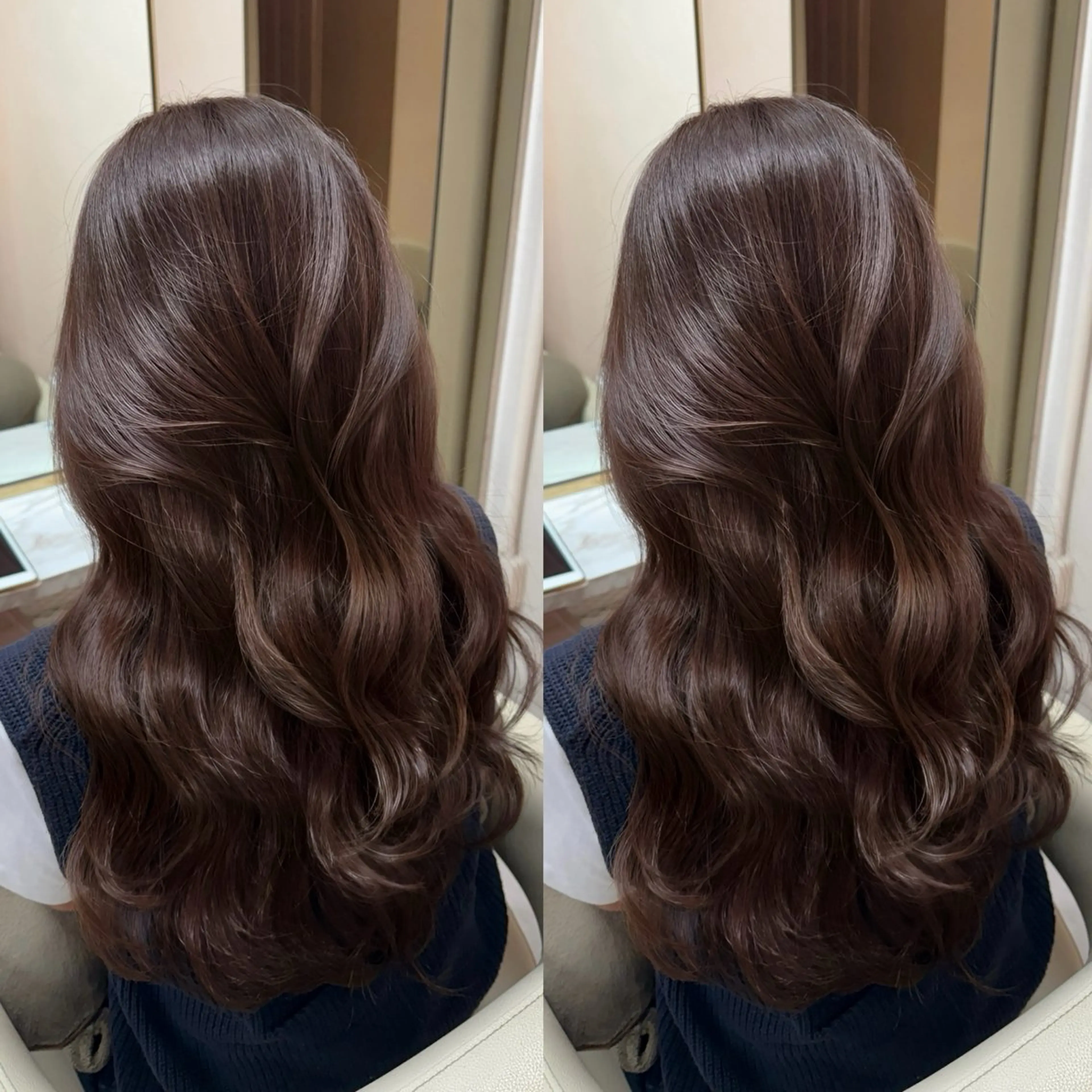 ロング カラー カット ヘアカラー トリートメント ♡韓国/レイヤー カット/Ayana♡のヘアスタイル