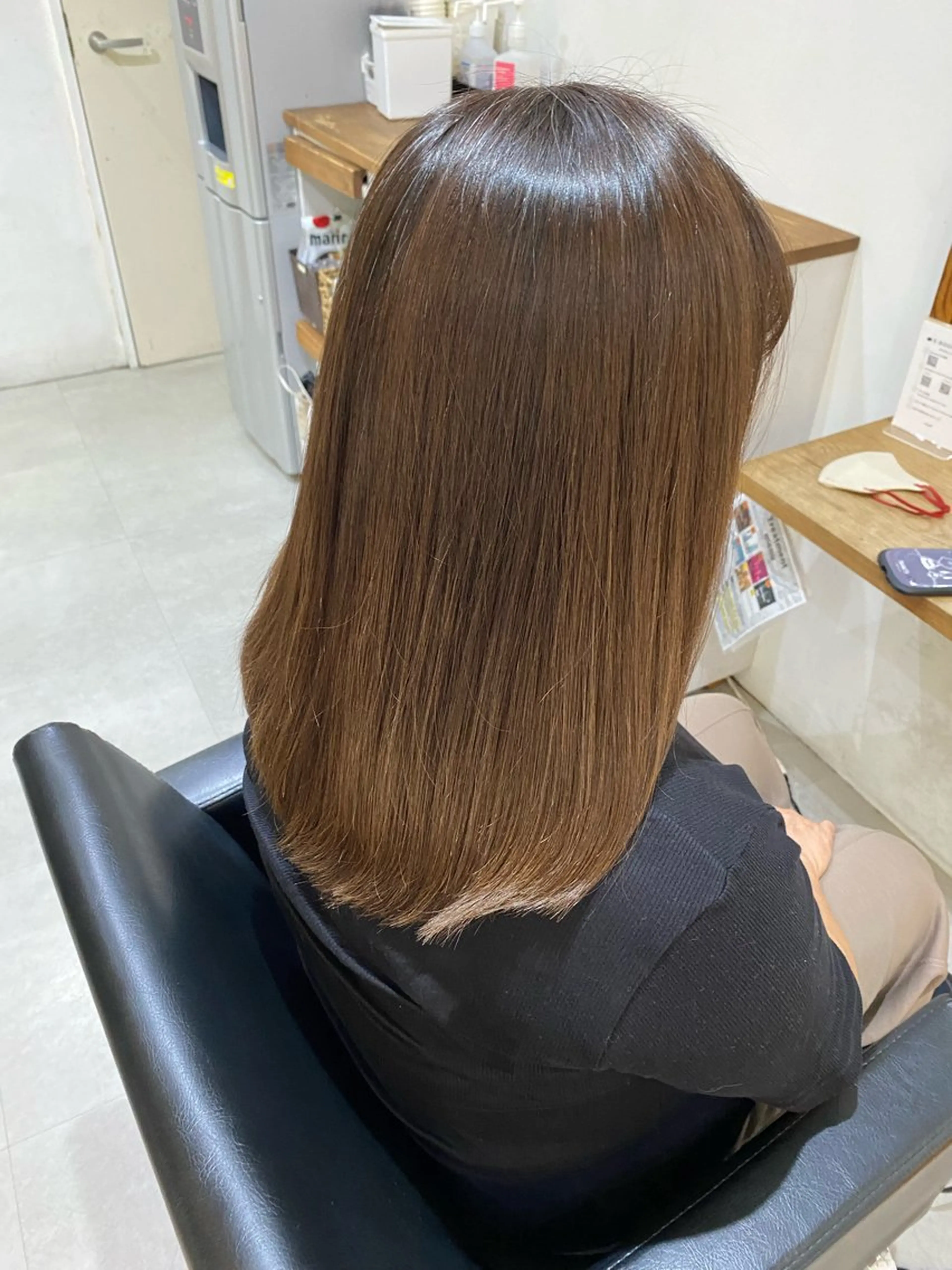 ミディアム カラー 銀座⚜️【脱白髪染め 美髪矯正】トグチのヘアスタイル
