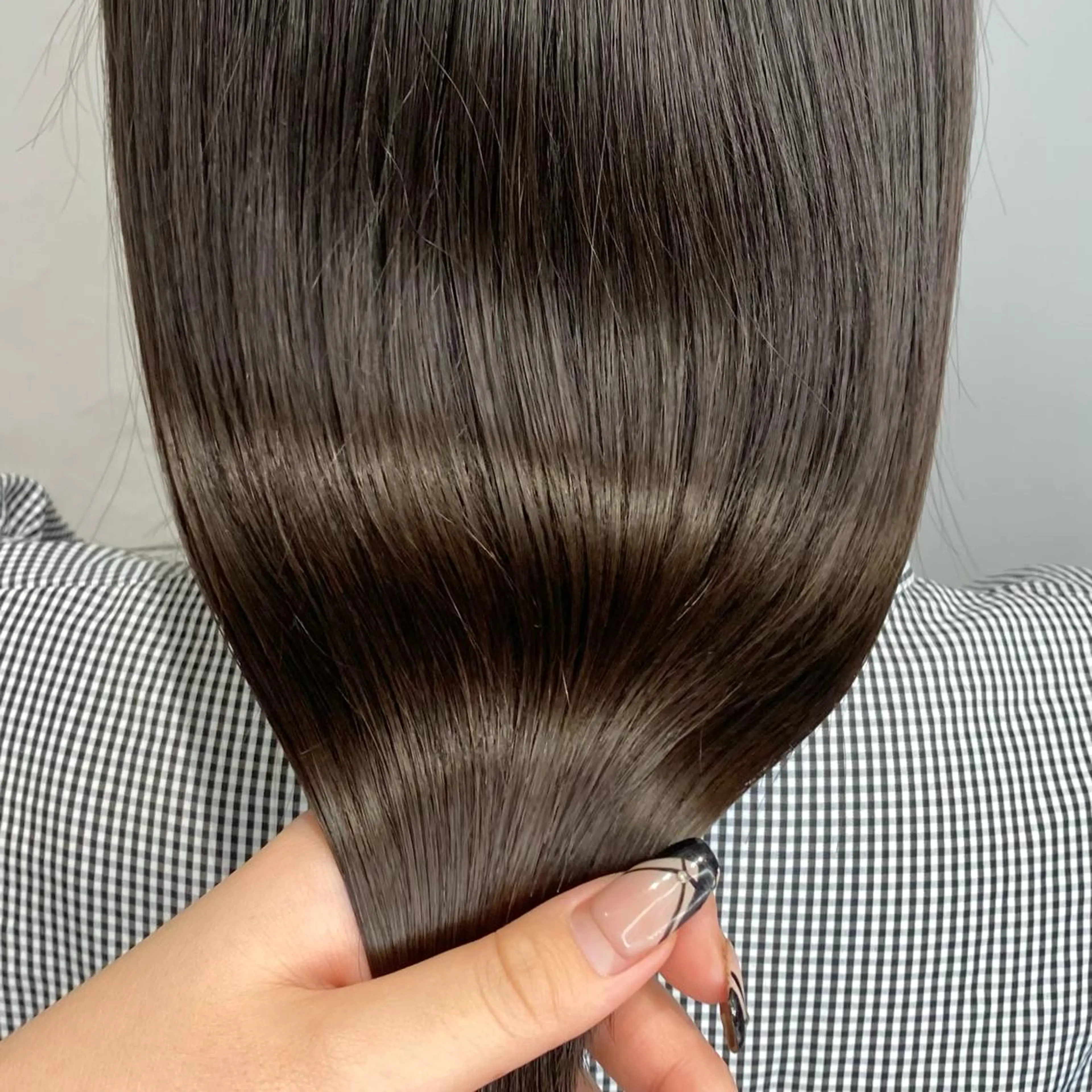 ロング カラー 酸性ストレート・ メンズ 三原 楊子のヘアスタイル