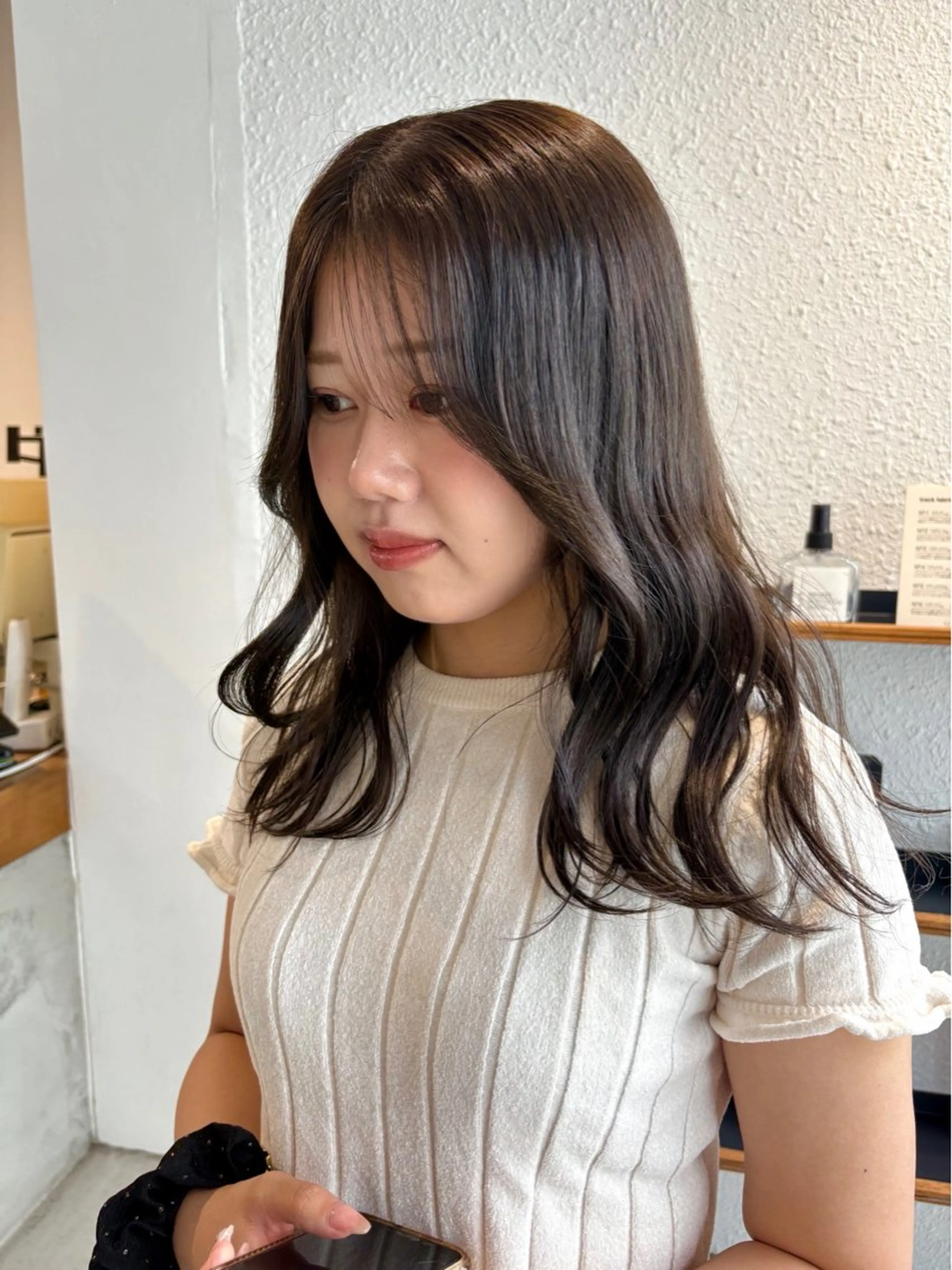 ロング カラー グレージュ カット ヘアカラー トリートメント ユウナ🎀暖色/オリ ーブカラー/レイヤーのヘアスタイル