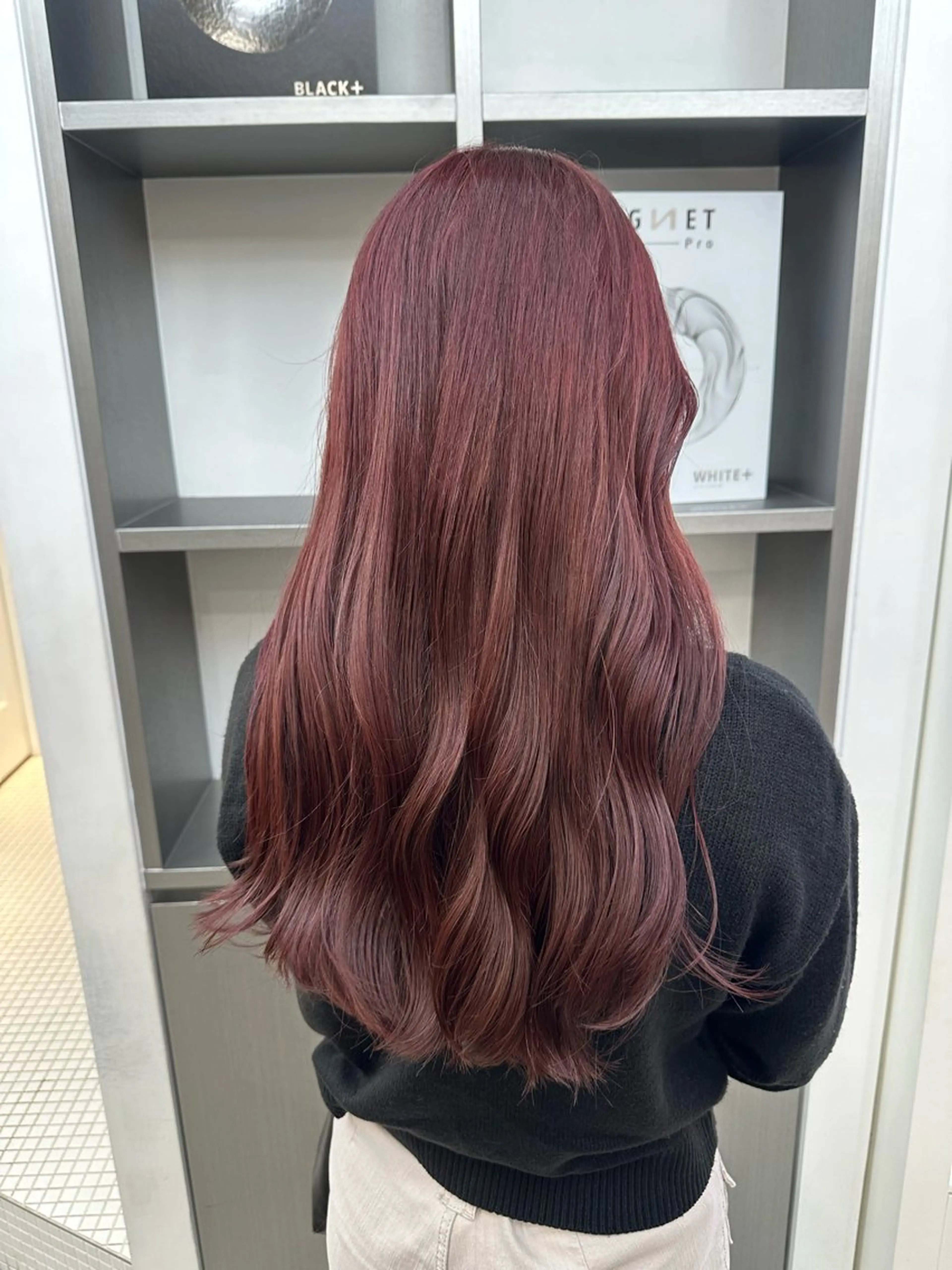 セミロング カラー パーマ ヘアアレンジ ヘアカラー トリートメント 暖色💖ツヤ髪💖 masae🌼のヘアスタイル