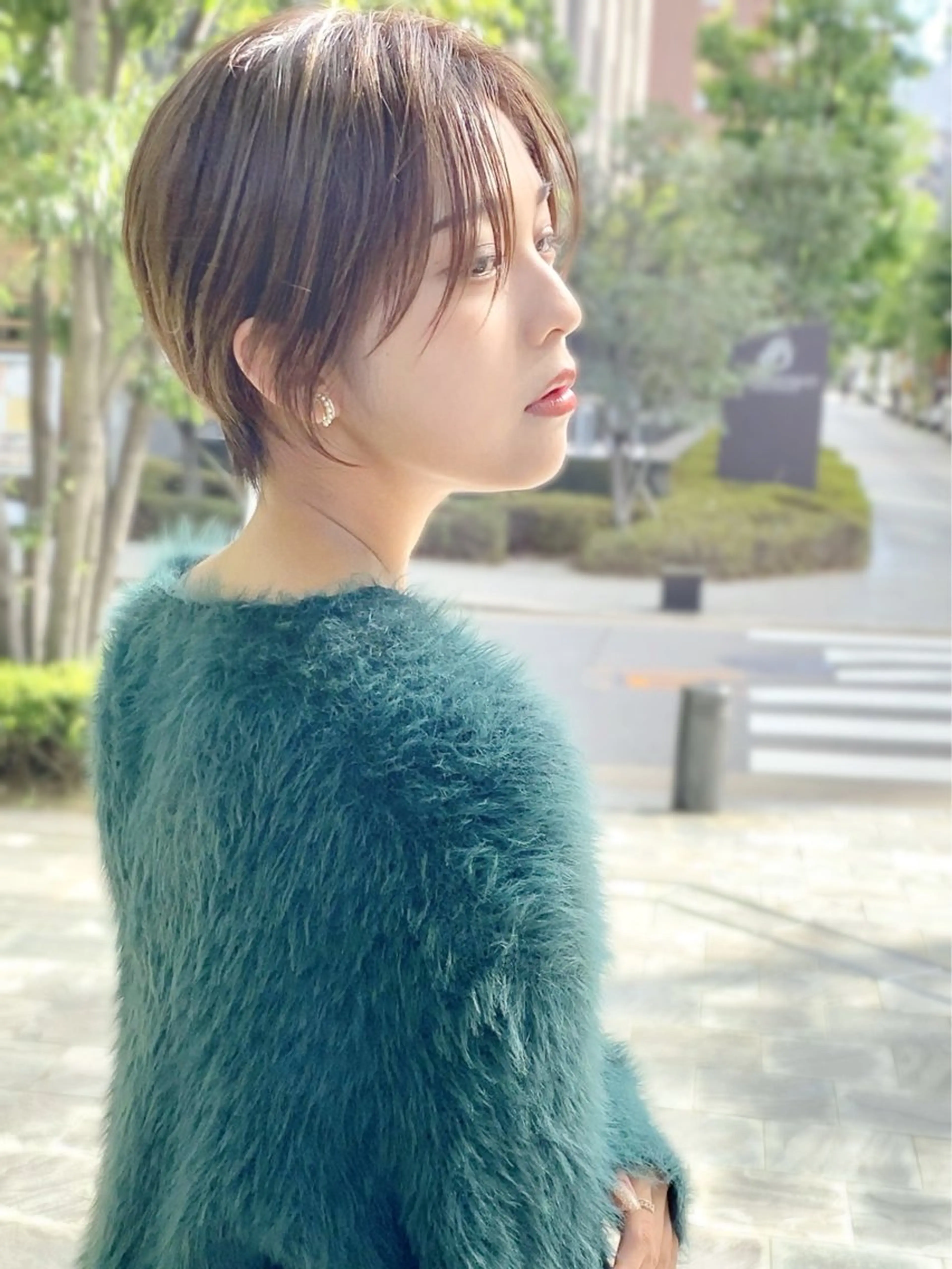 ショート La Bless 大阪梅田所属・梅田 ミディアム ショートYUKINOのヘアスタイル