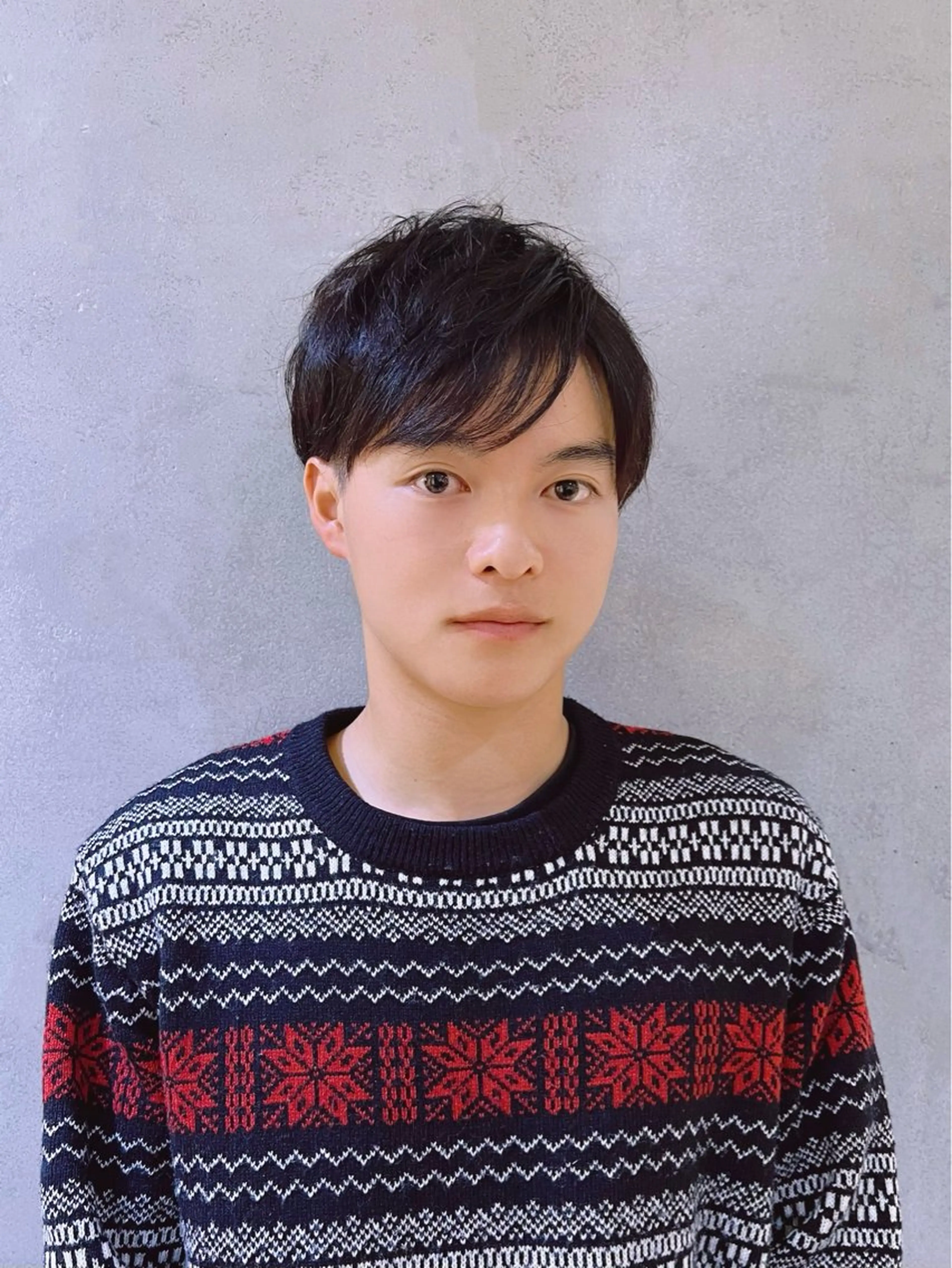 メンズ Say.石川葵 ショートボブ前髪のヘアスタイル