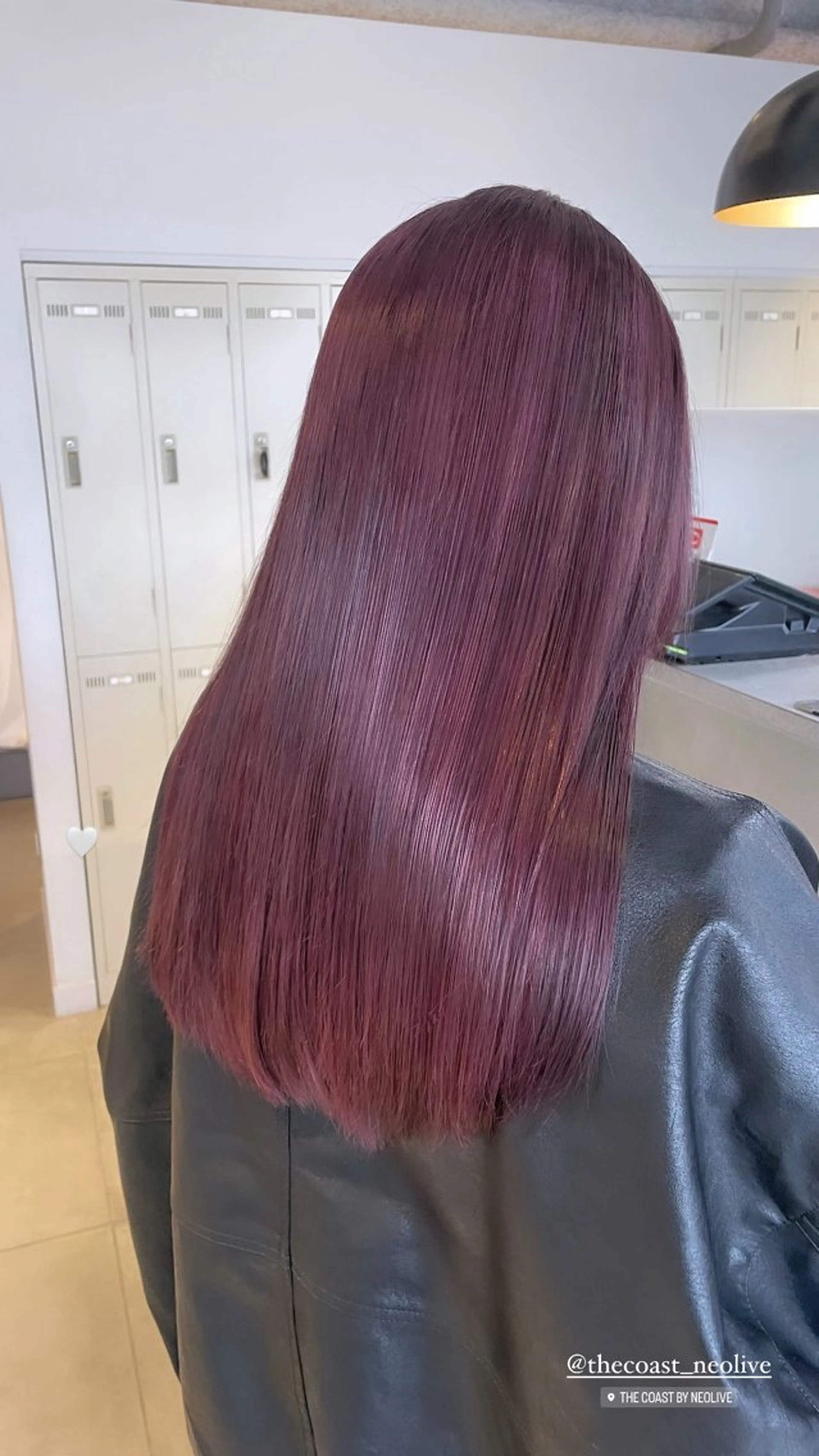 ロング カラー ピンクカラー カット ヘアカラー トリートメント レイヤー/髪質改善カ ラ-🤍津田奈々美‎のヘアスタイル