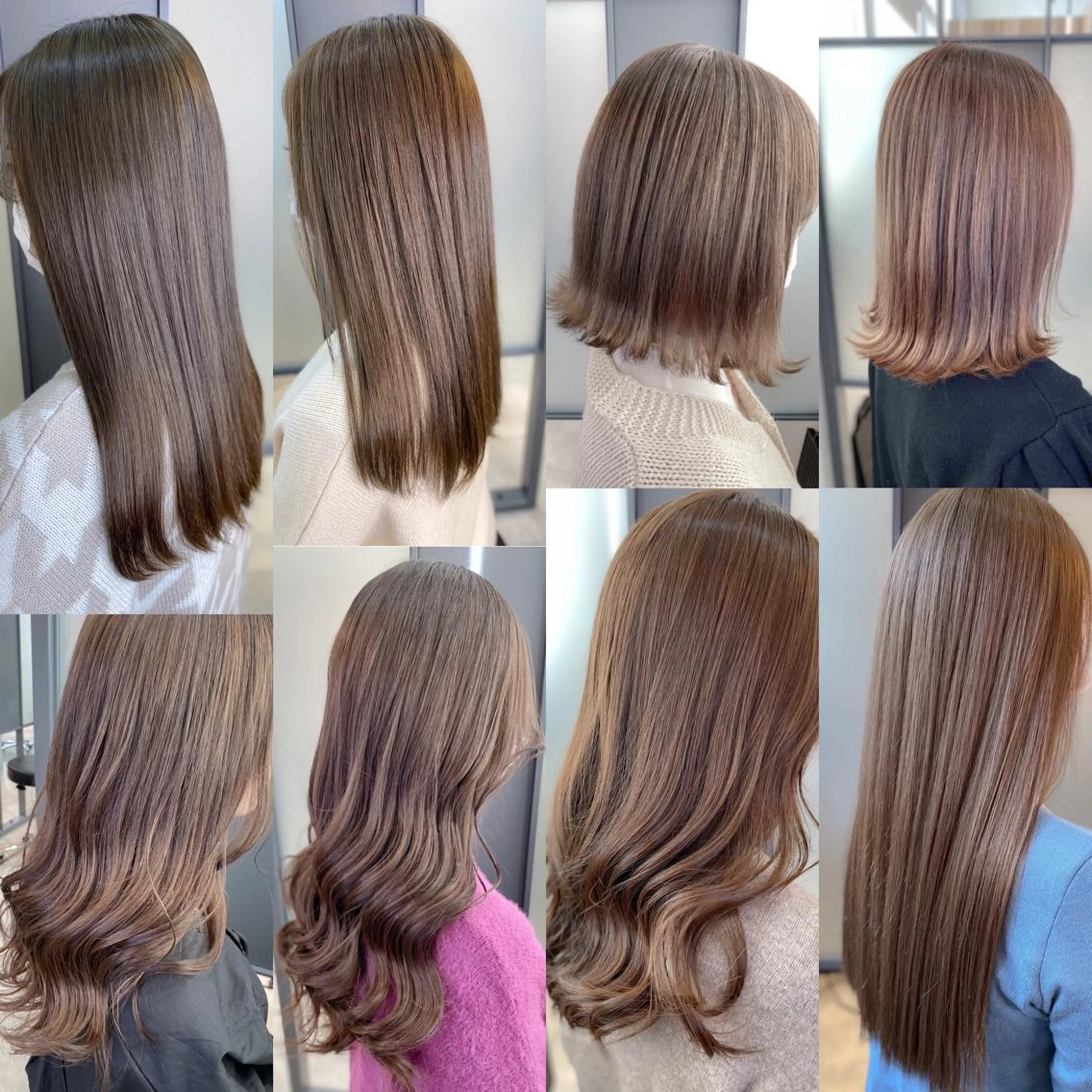 セミロング カラー ブリーチ eclair.髪質改善&トリートメント所属・【艶髪、透明感】西村 有司のヘアスタイル