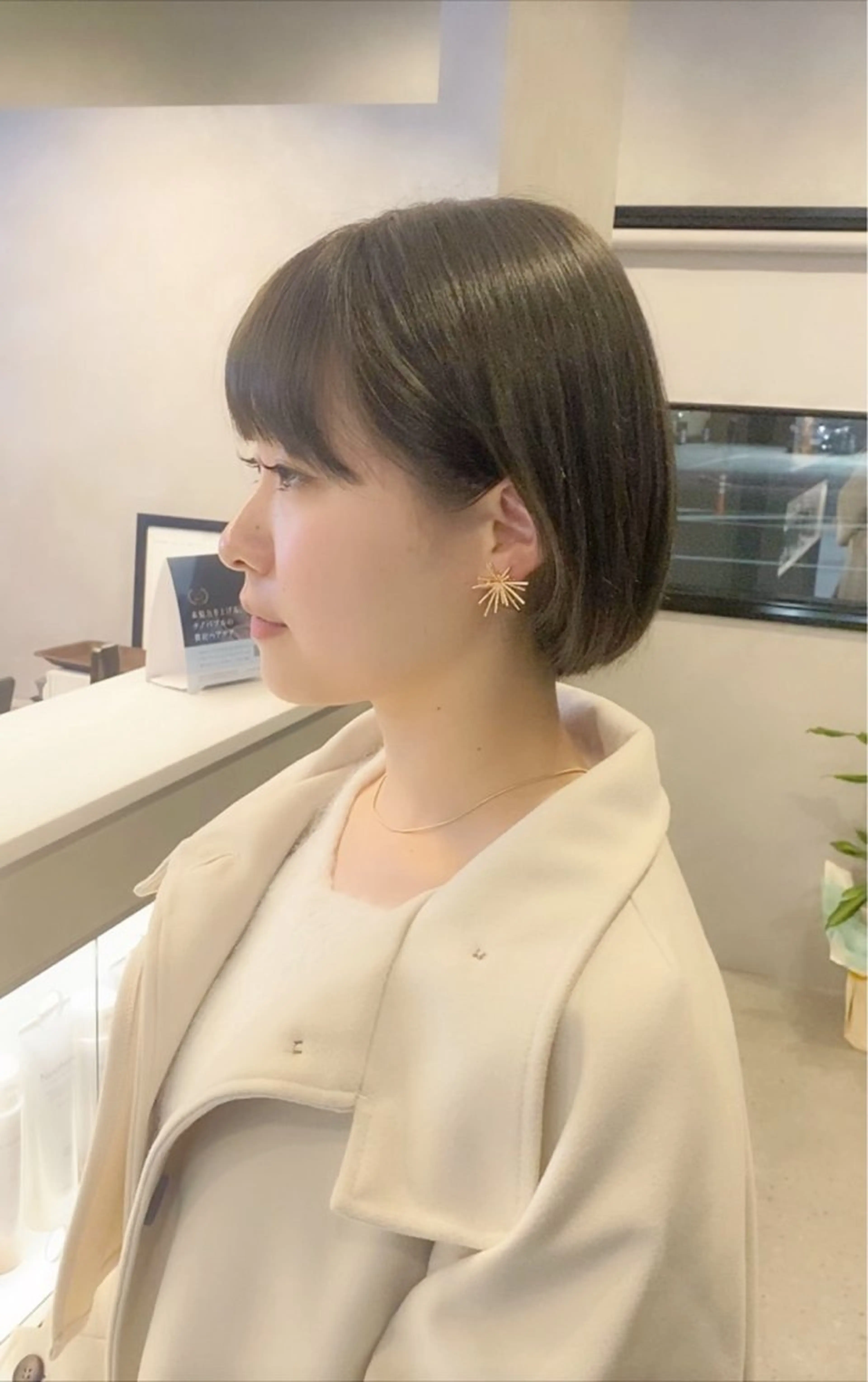 カラー ベージュカラー 透明感カラー ハイトーンカラー オリーブベージュ オリーブカラー ヘアカラー Agu hair lang屋島店所属・大林　恵理 【Agu 屋島】のヘアスタイル