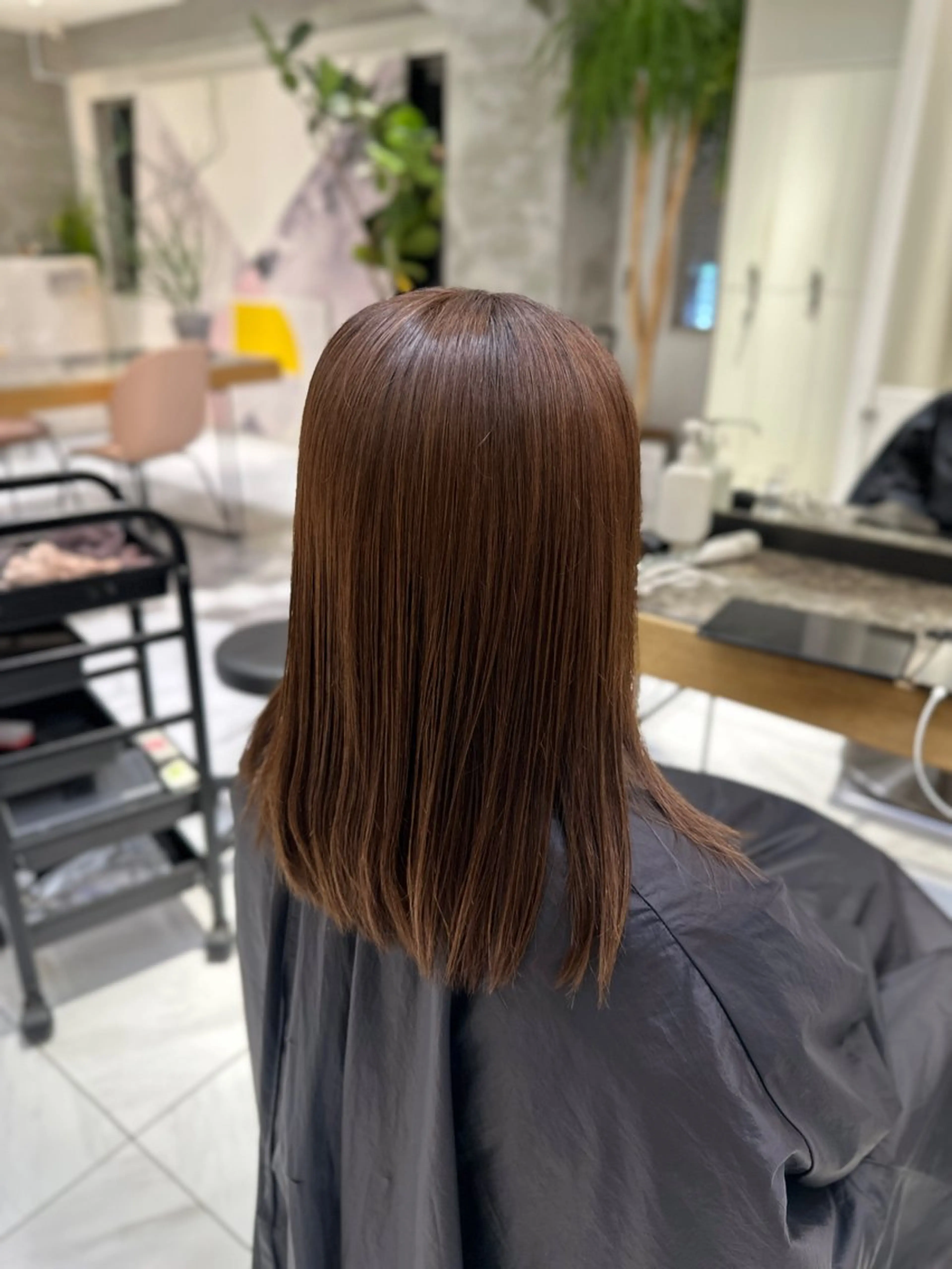 ミディアム トリートメント 艶ブリーチ/カット kurumi🌼のヘアスタイル