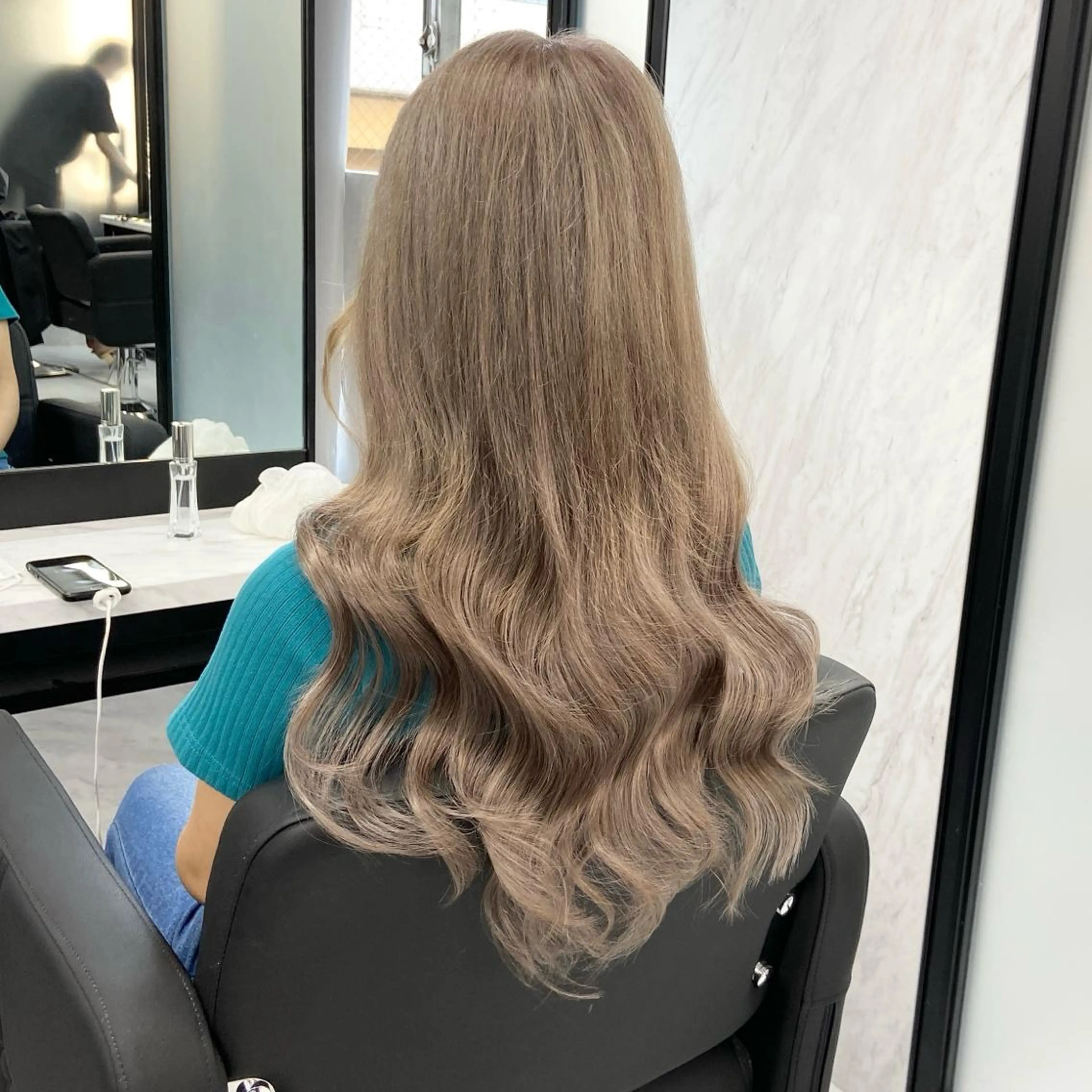 ロング カラー ハイトーンカラー ヘアカラー トリートメント エクステ ミルボンAujua認定サロン Ria  OSAKA 梅田所属・メンズ、エクステ特化 Ryuのヘアスタイル