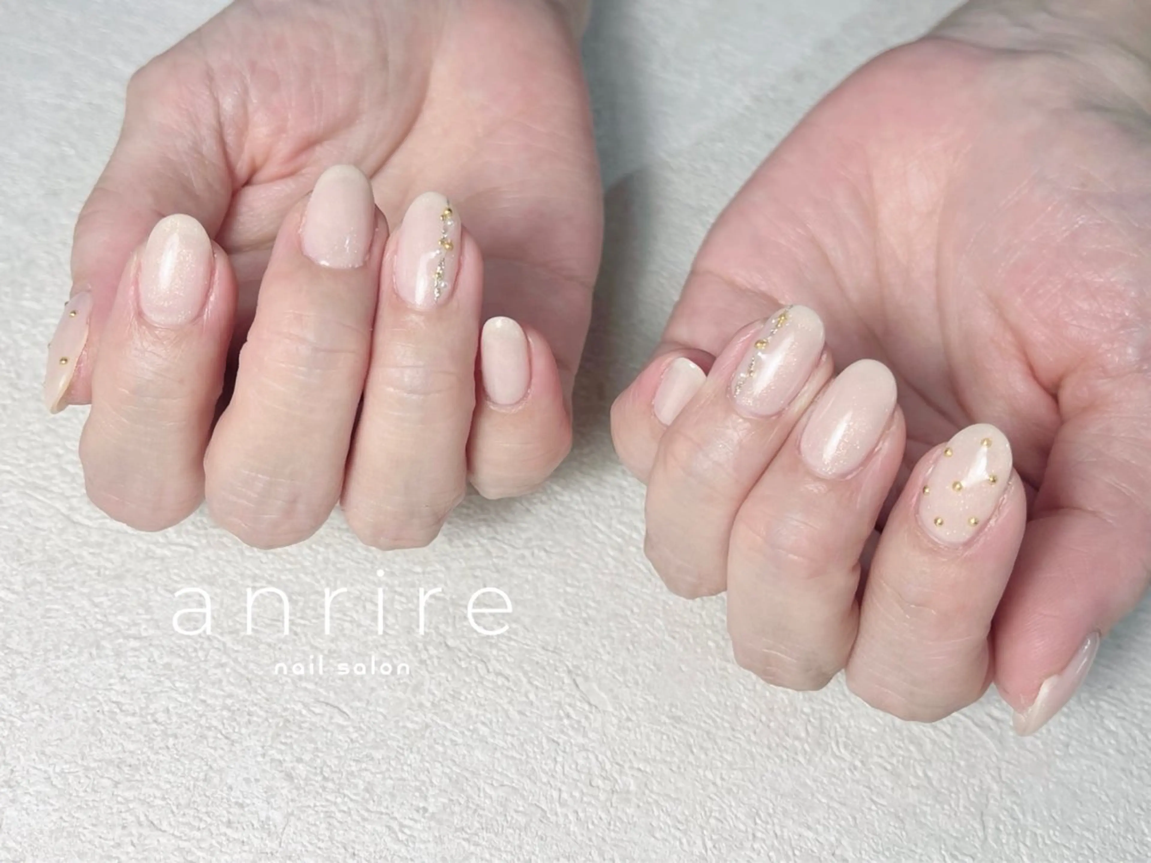 ネイル アートネイル ドット ジェルネイル ラメ(グリッター) オフィスネイル ハンドネイル nail salon anrire〜アンリール〜所属・nailsalon anrireのネイルデザイン