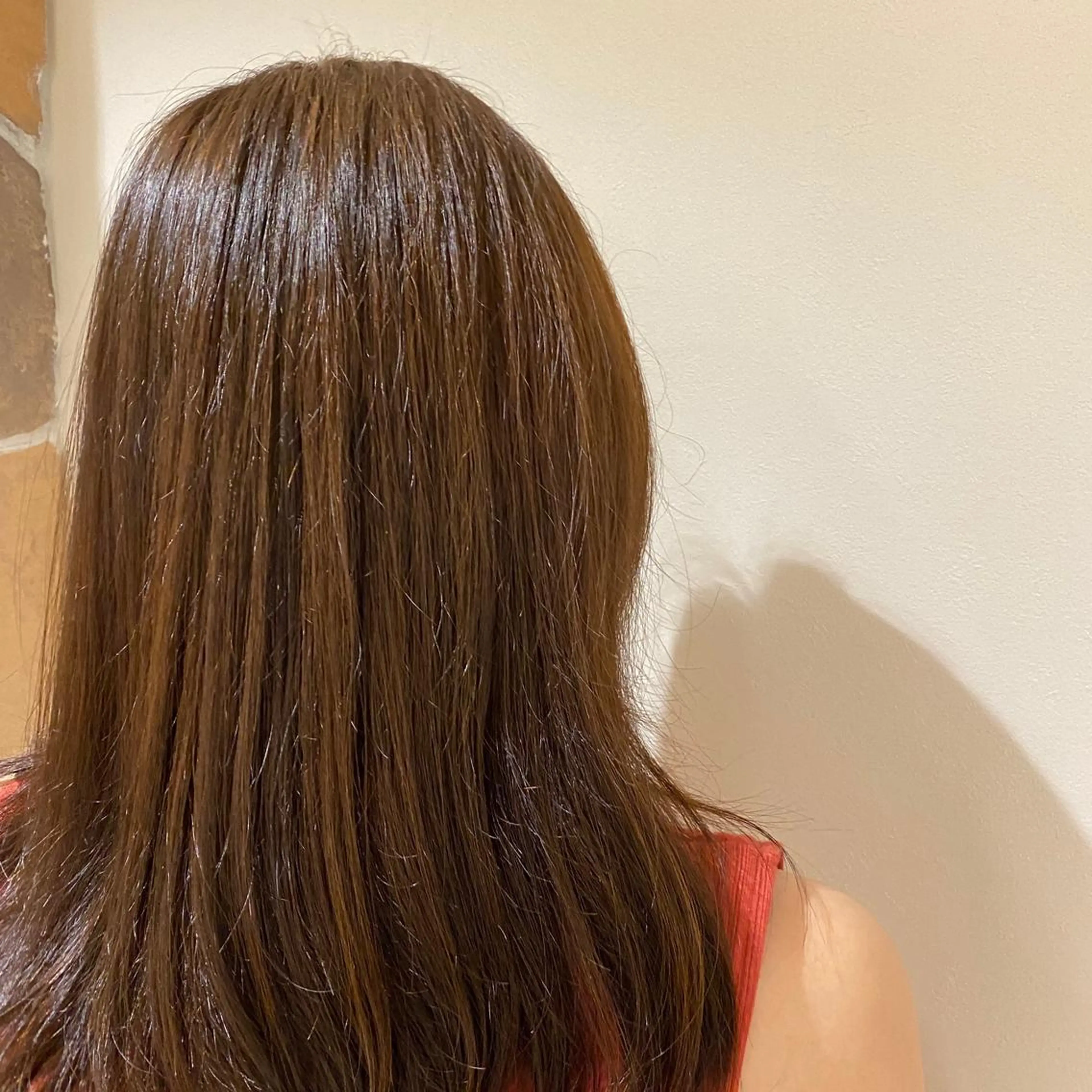 セミロング カラー ブラウンカラー 透明感カラー🌈 菊池 結衣のヘアスタイル