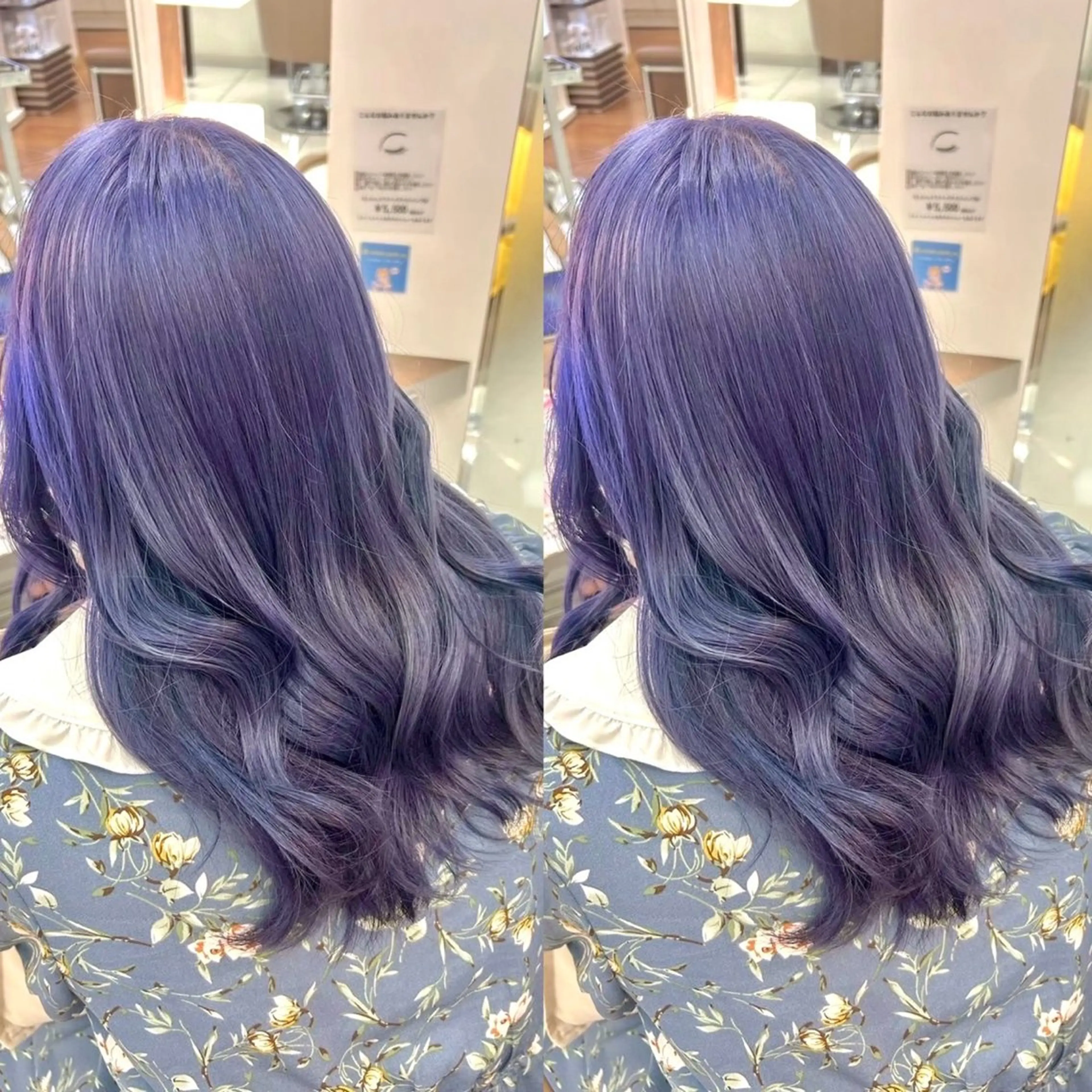 カラー ブリーチ ブルーカラー 透明感カラー ヘアカラー ヘアメ🎀エクステ 🪽横浜/しほ🧸のヘアスタイル