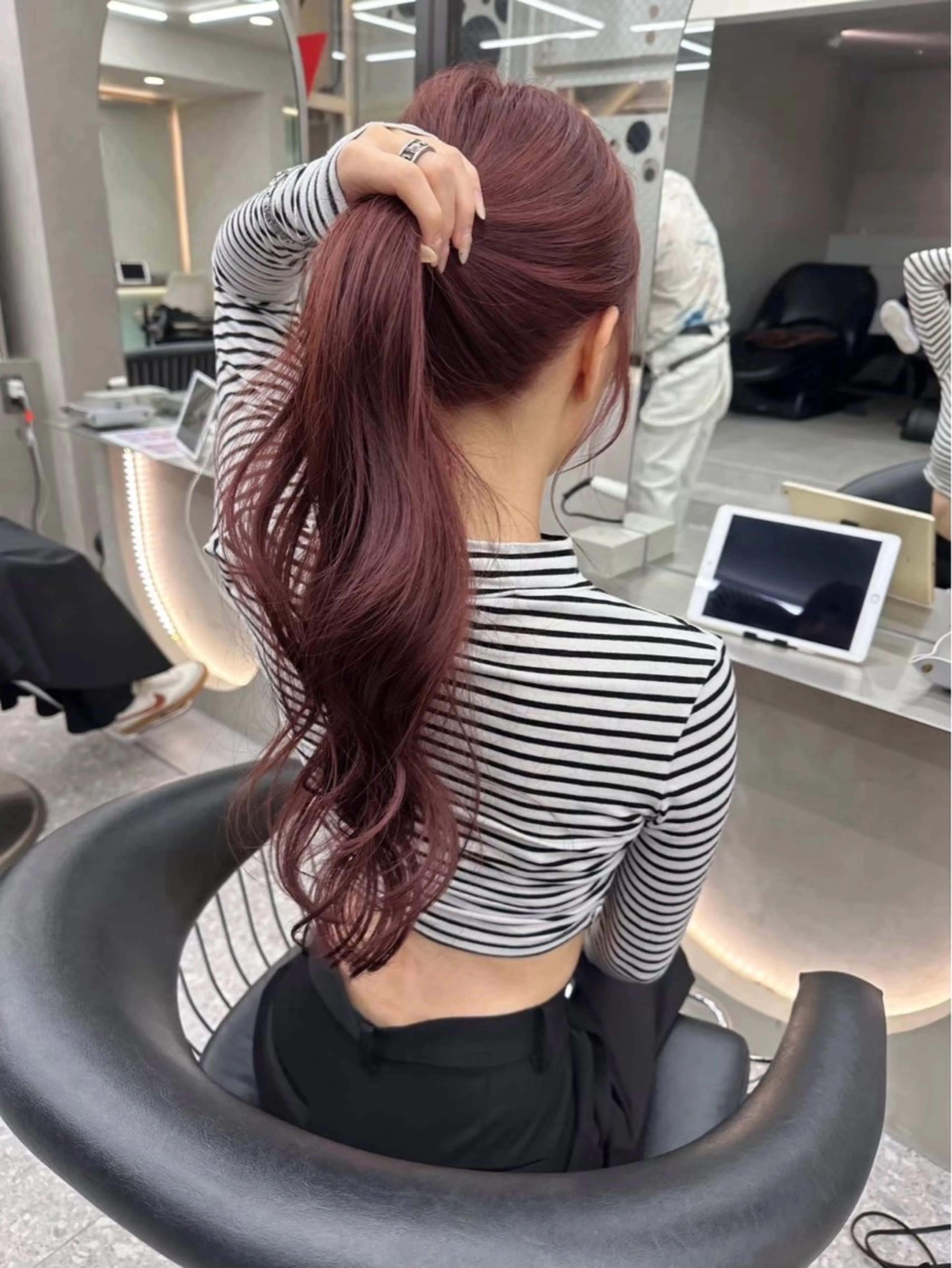 ロング カラー ヘアカラー Lond Bloom所属・🎀はるか ブリーチ なしダブルカラー🎀のヘアスタイル