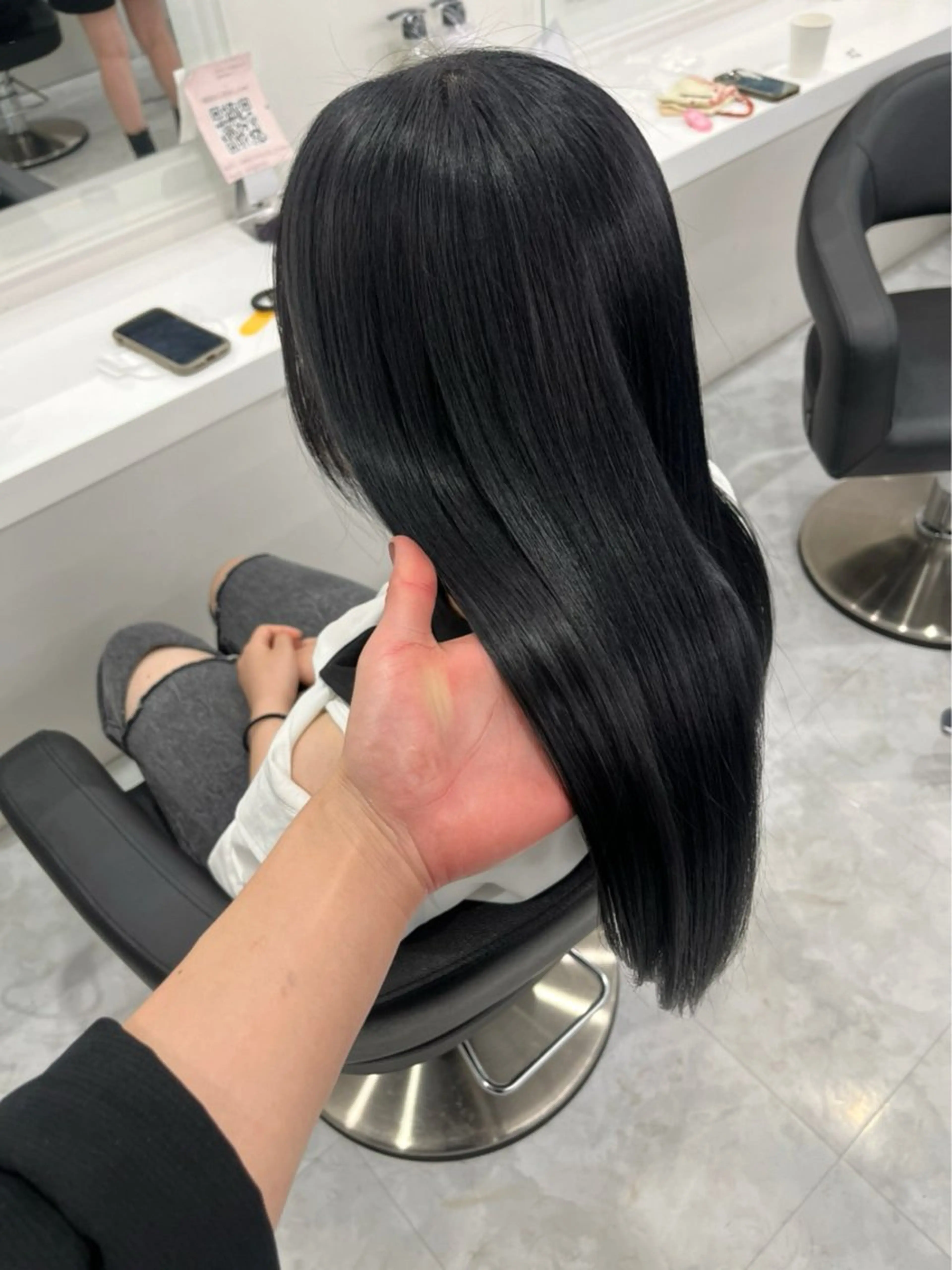 夏カラーオレンジ ヘアーひめな🫧のヘアスタイル