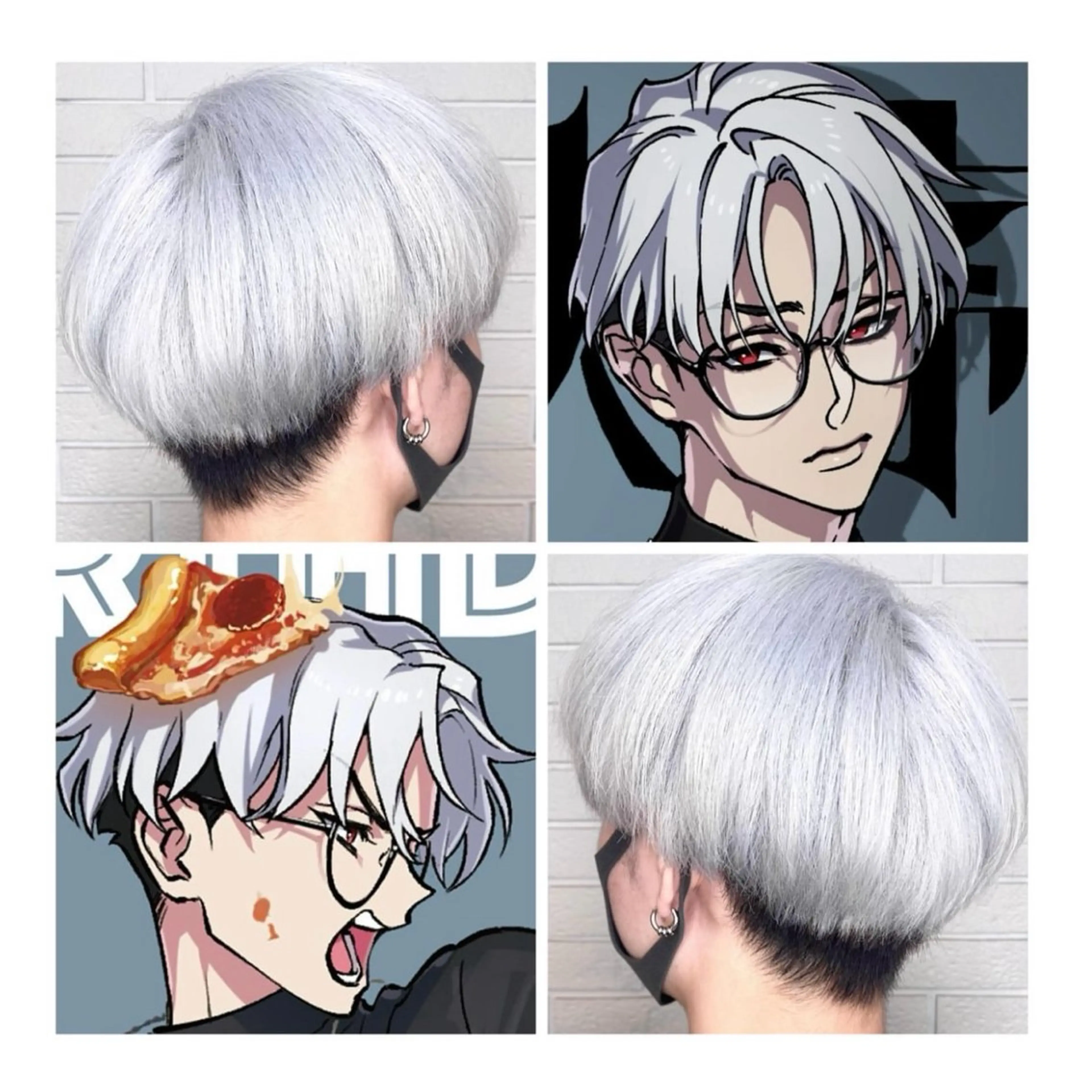 ショート カラー ブリーチ ヘアカラー GARU-ガル-所属・TSUNO🦖 派手髪/オタク美容師のヘアスタイル