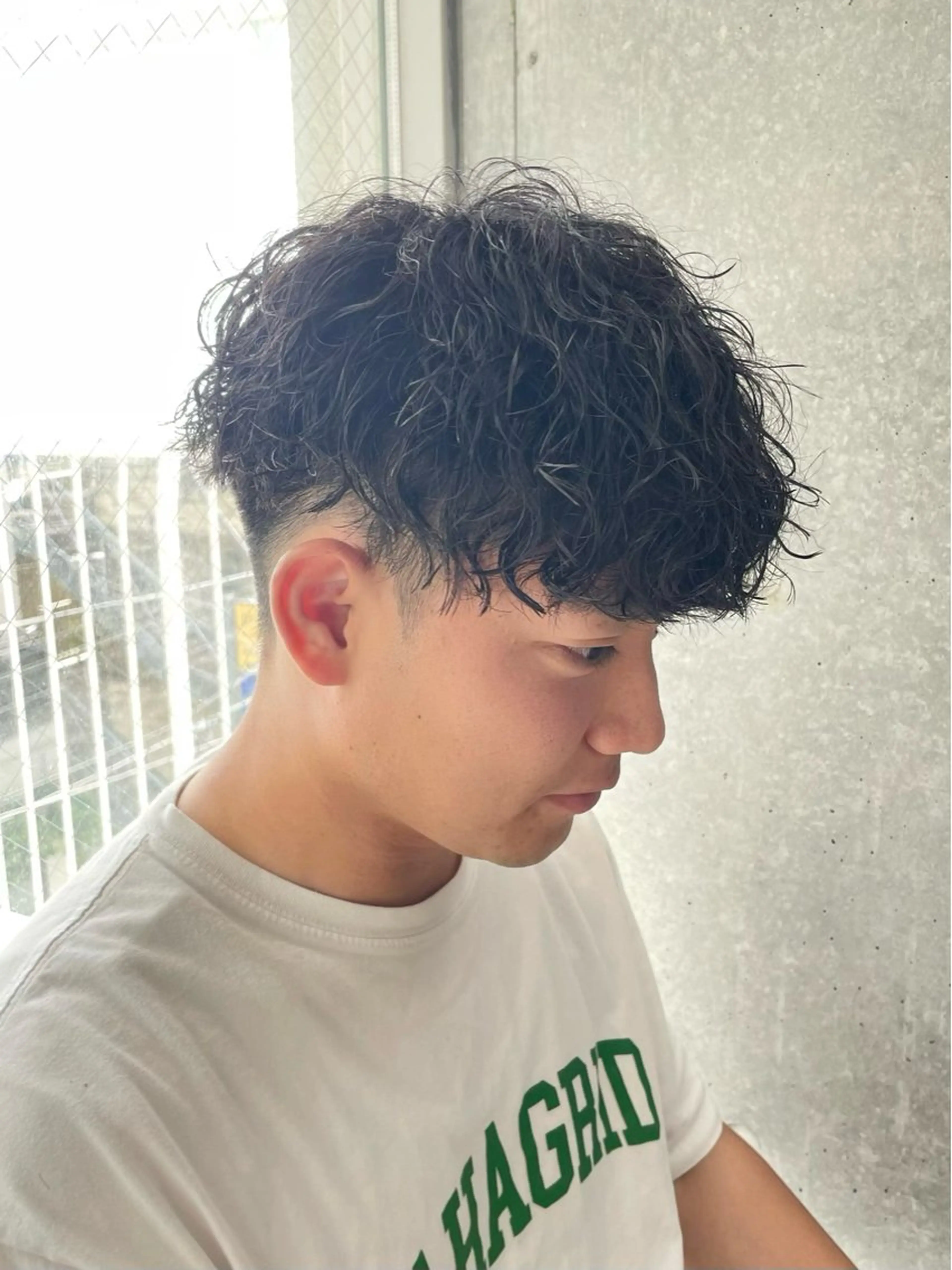パーマ メンズ カット パーマ トリートメント ヘッドスパ ヘアセット 〖23時まで営業〗 ️🫧fuwa️🫧のヘアスタイル
