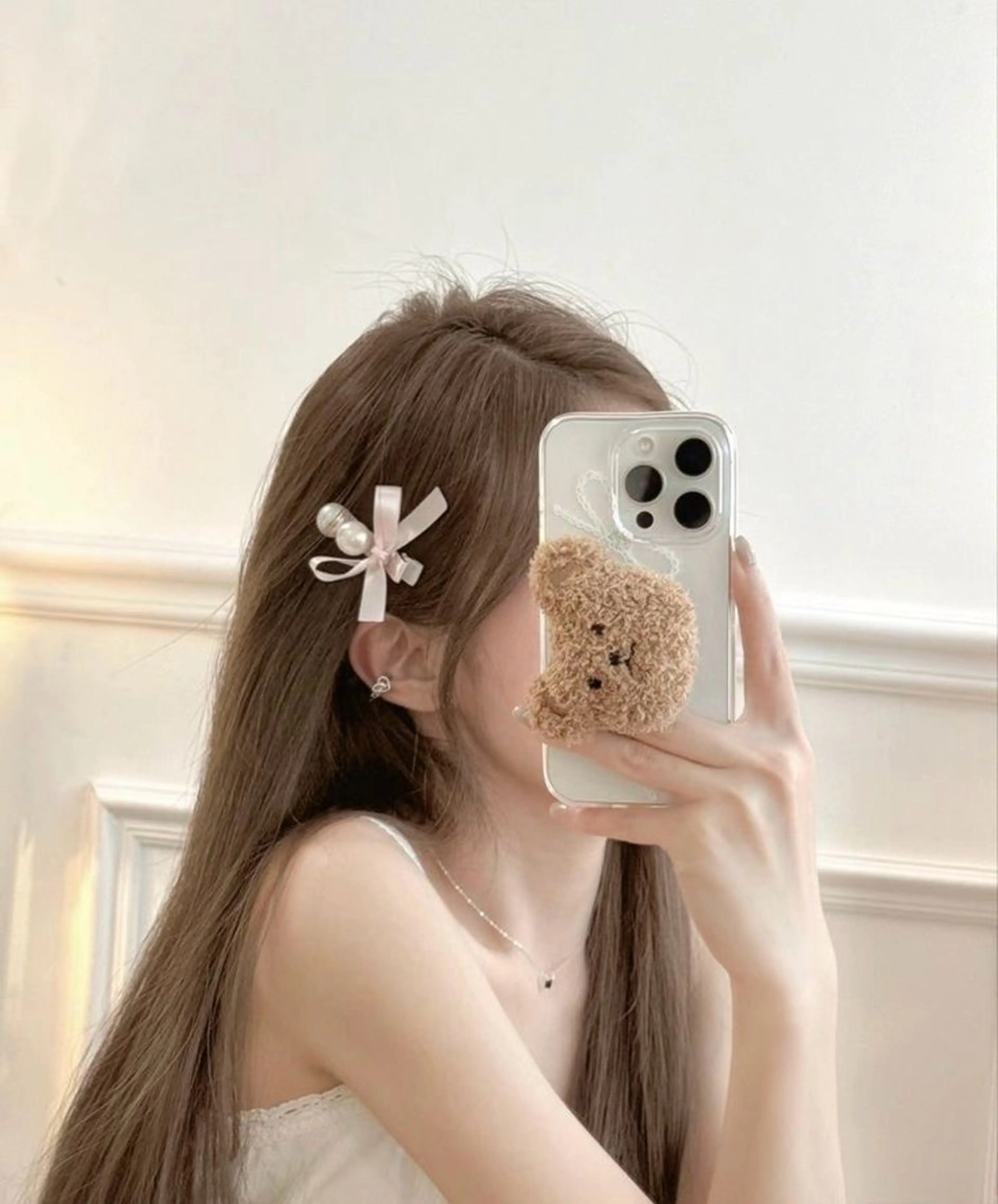 ロング カット ヘアカラー トリートメント IVE所属・透け感カラー 髪質改善🫧Annaのヘアスタイル