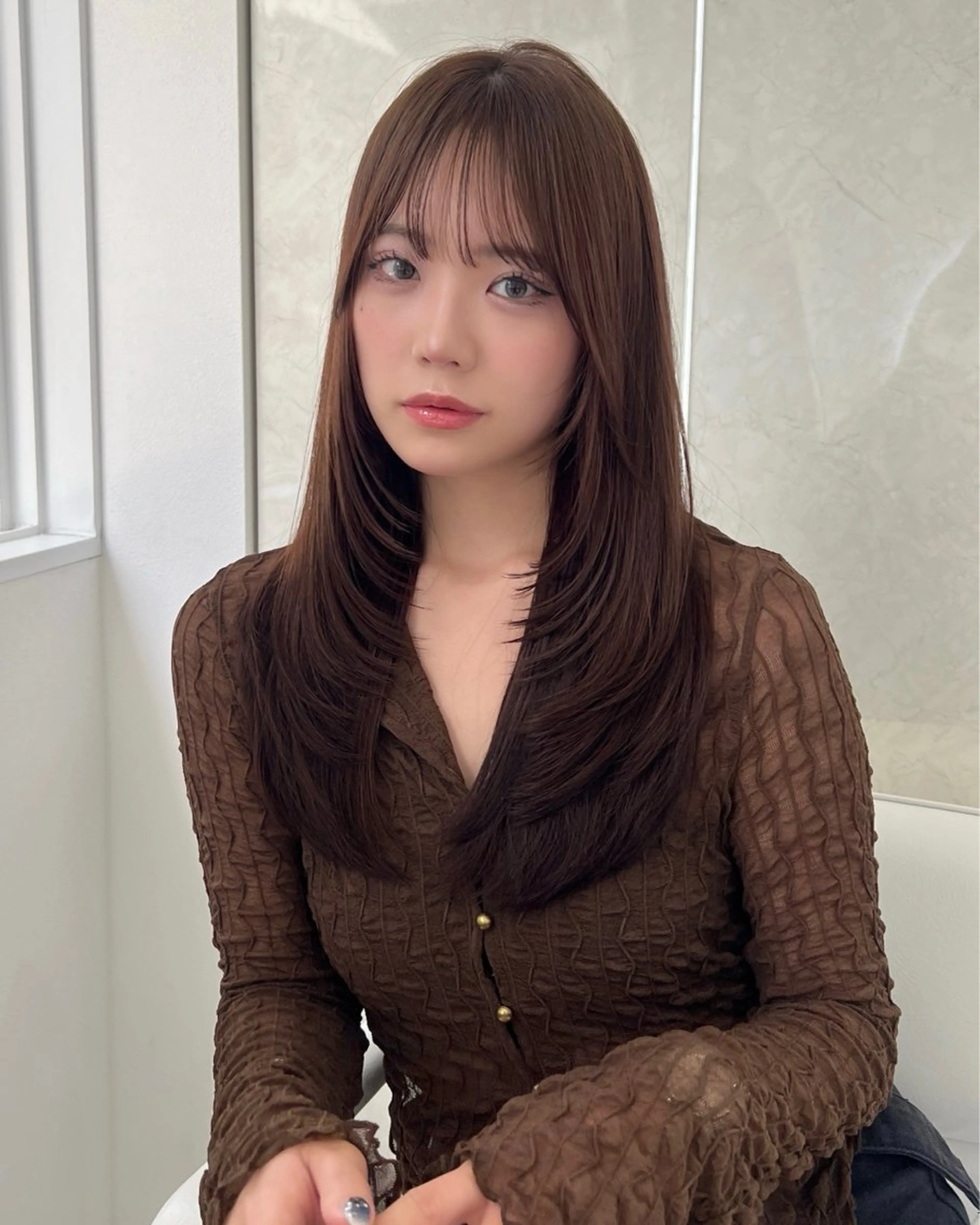ロング レイヤーカット レイヤーカット🫧 🎀Tomoka🎀のヘアスタイル