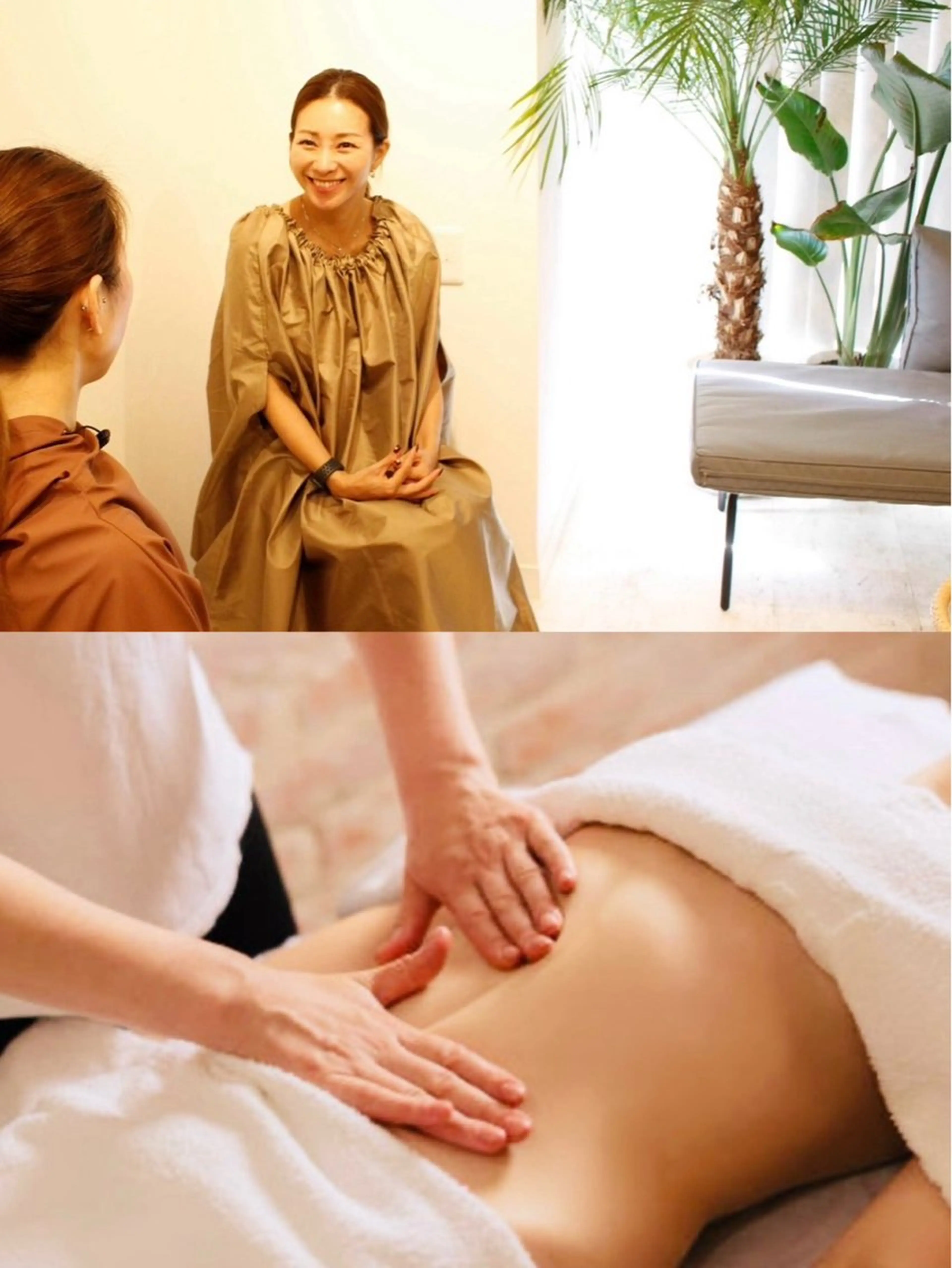 🉐【🌿漢方よもぎ蒸し＋EMS💥＋ヘッドマッサージ💆‍♀️付き】贅沢💫腸マッサージコース【90分/9800円】の写真