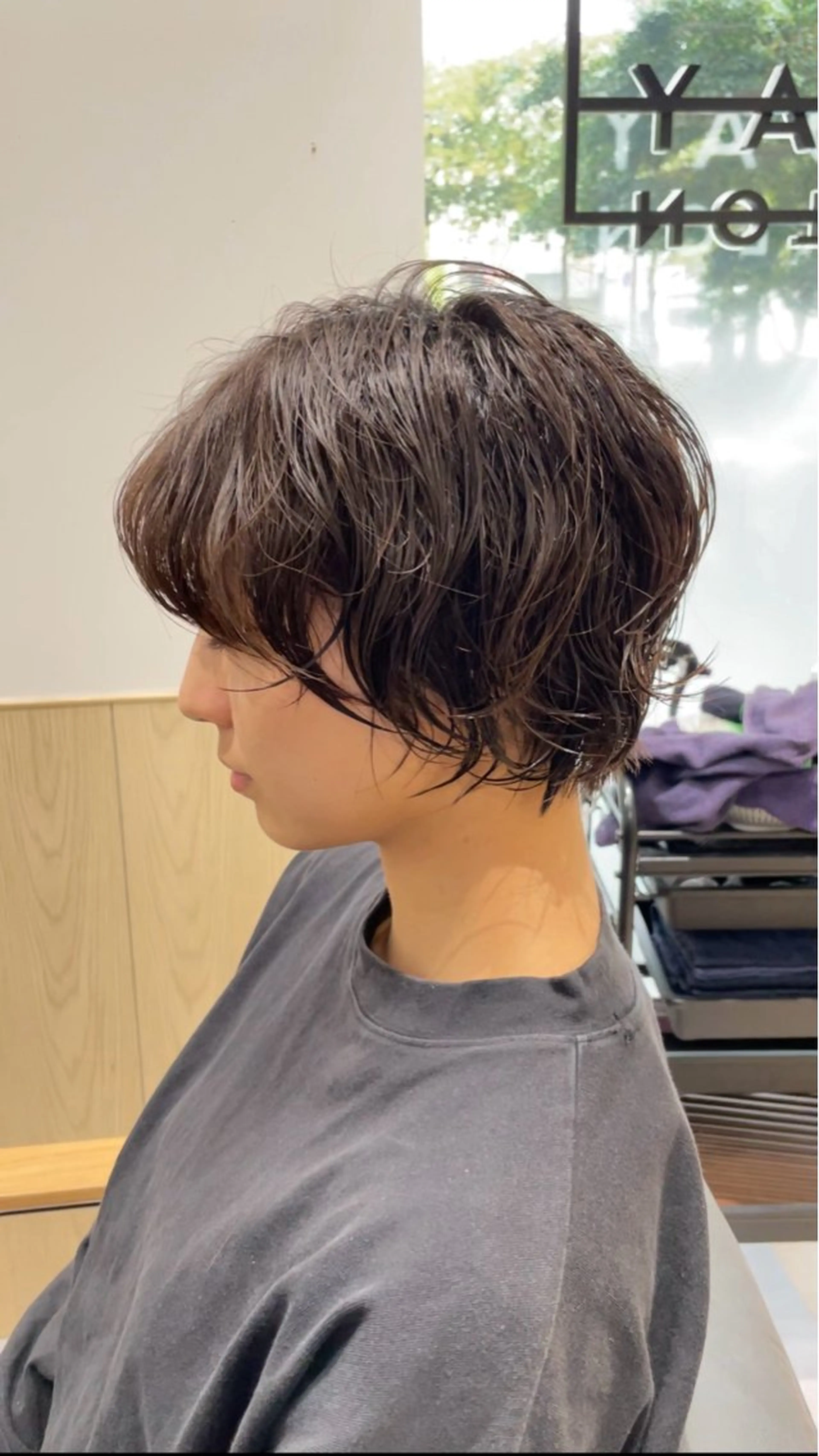 ショート パーマ カット パーマ トリートメント ヘッドスパ ヘアセット 🫧髪質整形師 イケモトタクマ🎩のヘアスタイル