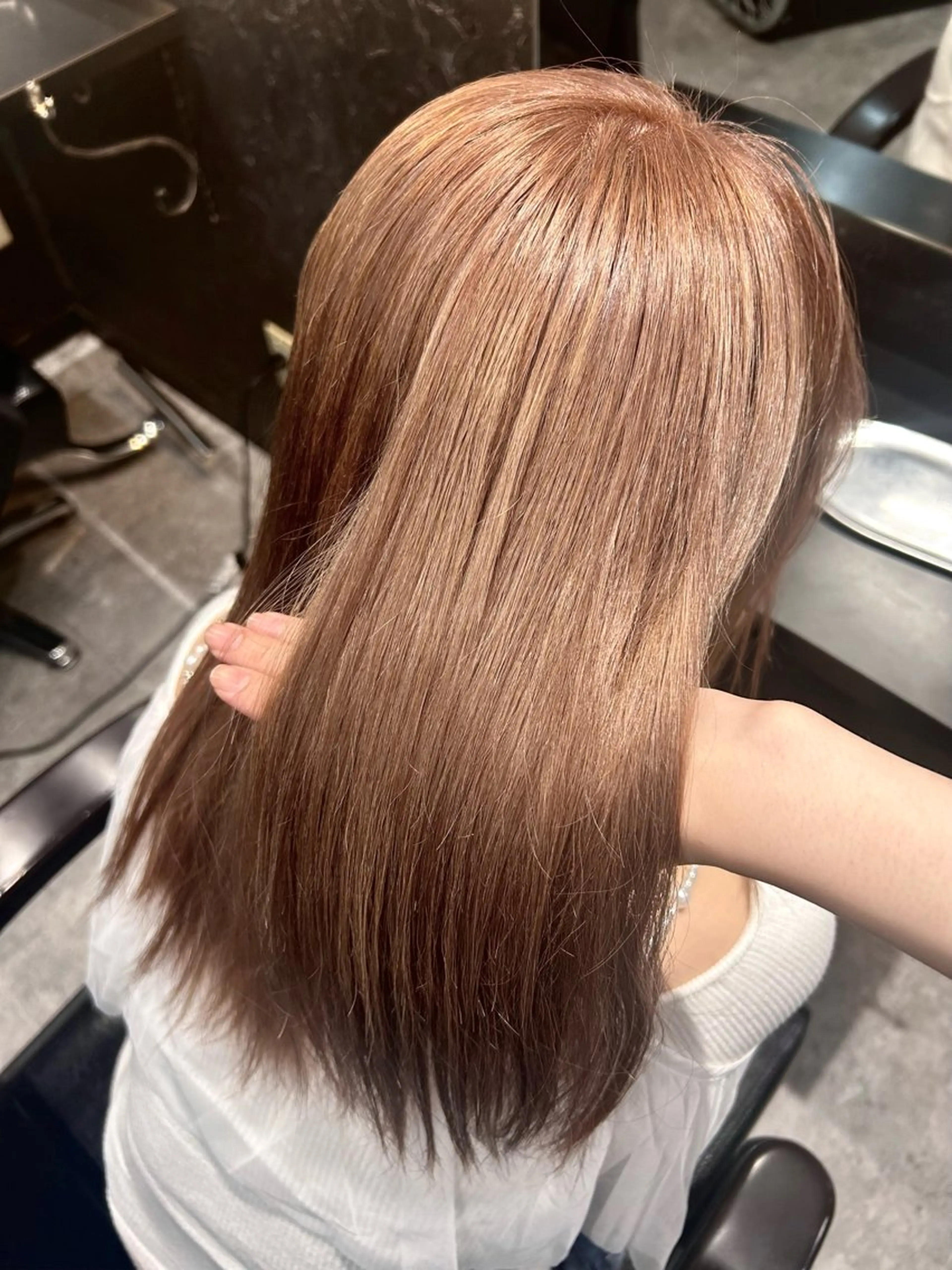 ミディアム カラー ヘアカラー トリートメント 💎透明感カラー💎 bAteAu あまねのヘアスタイル