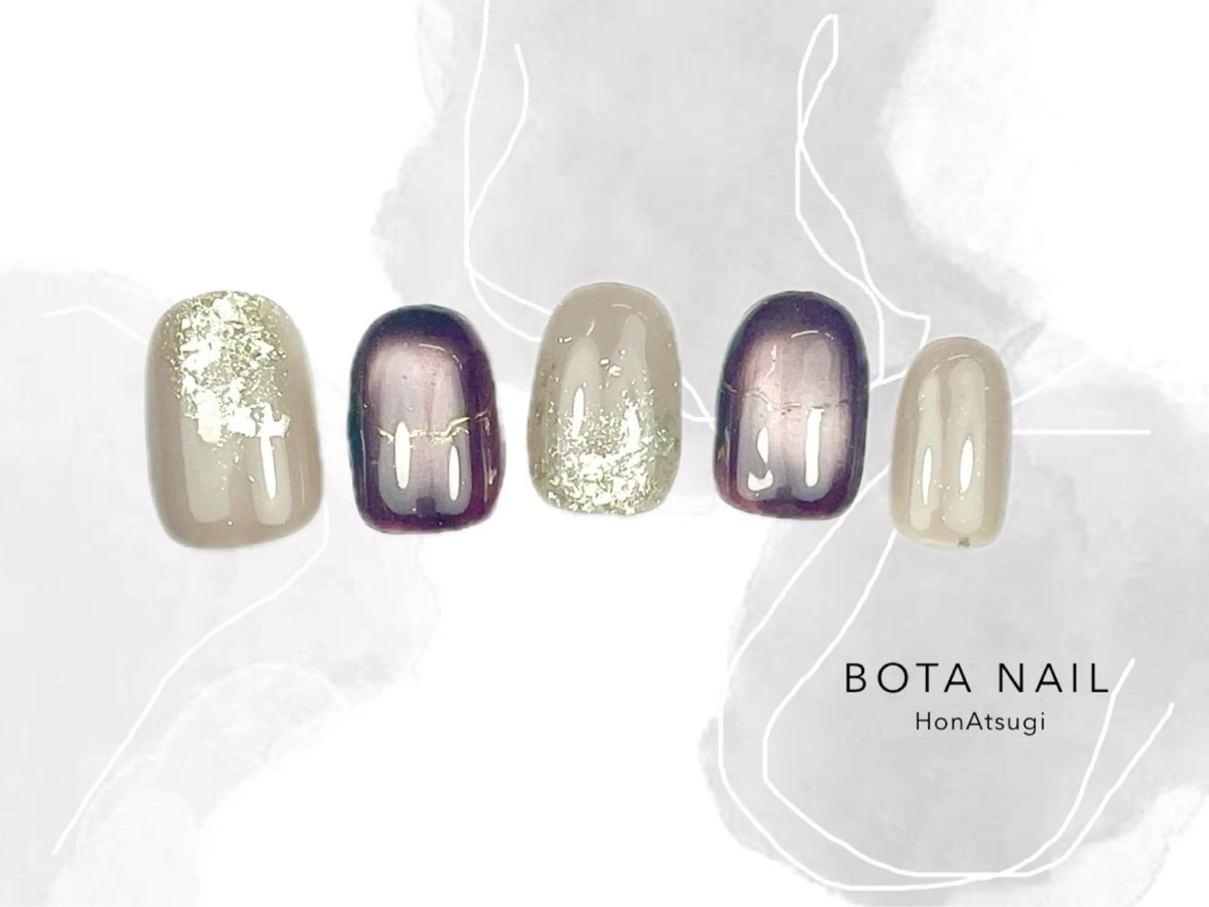 ネイル ハンドネイル BOTA NAIL UMIのネイルデザイン