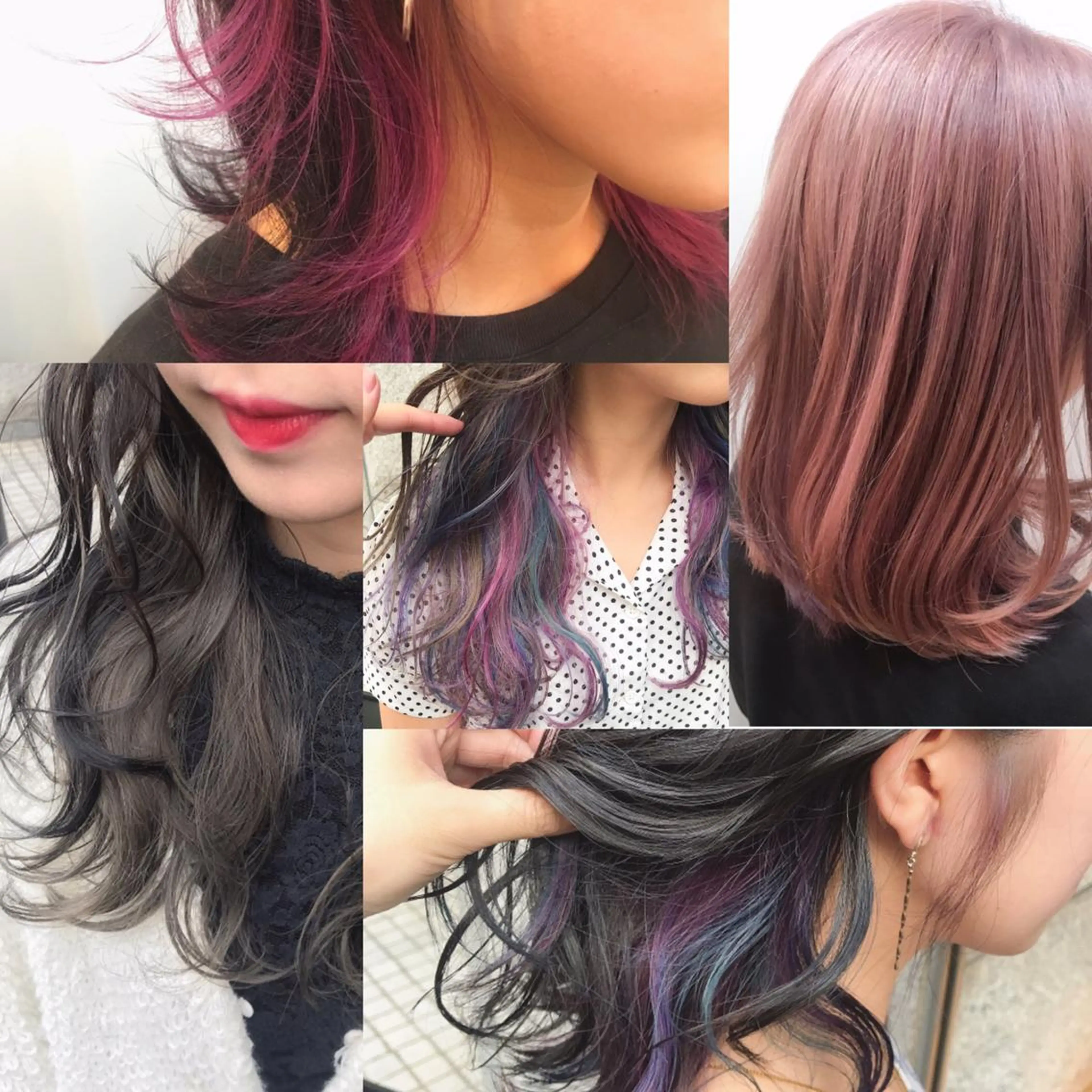 カラー ブリーチ カット ヘアカラー トリートメント タカ ユキのヘアスタイル