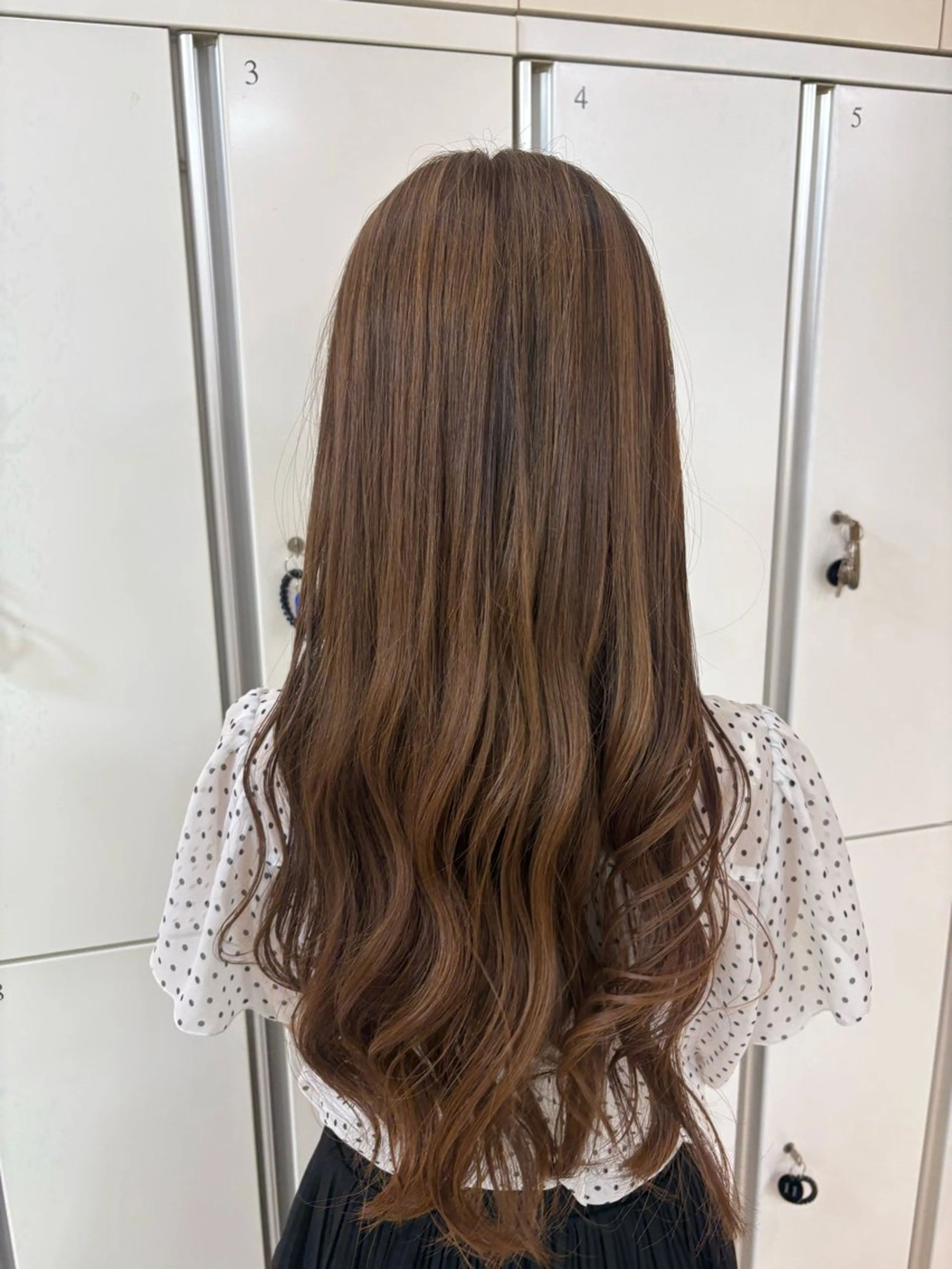 ロング カラー 透明感カラー ダブルカラー ハイライトカラー インナーカラー 顔まわりレイヤー CREA渋沢 モデル募集🌺アイナのヘアスタイル