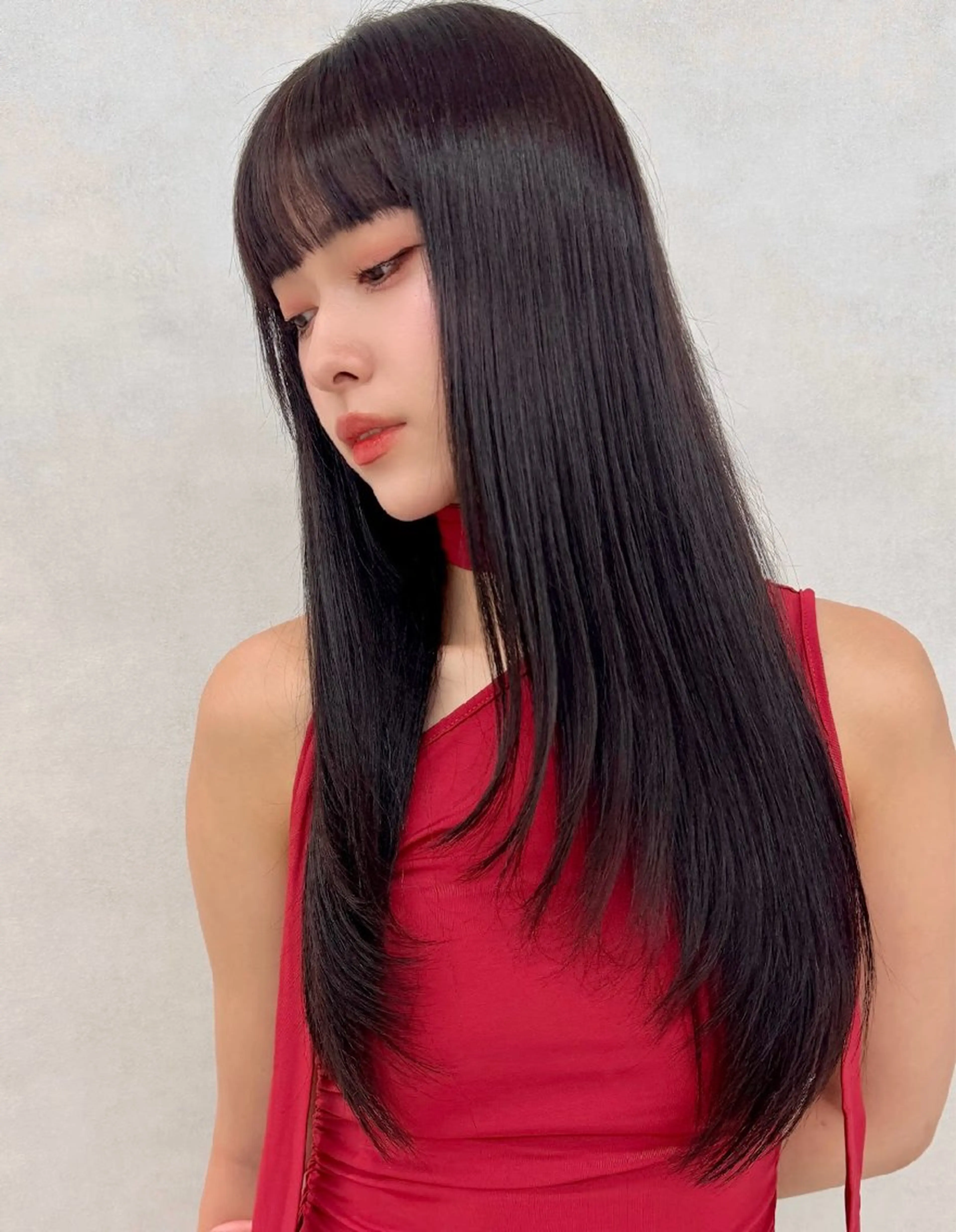ロング ヘアカラー ✨艶髪・縮毛矯正✨️ 🦖しんのすけ🦖のヘアスタイル