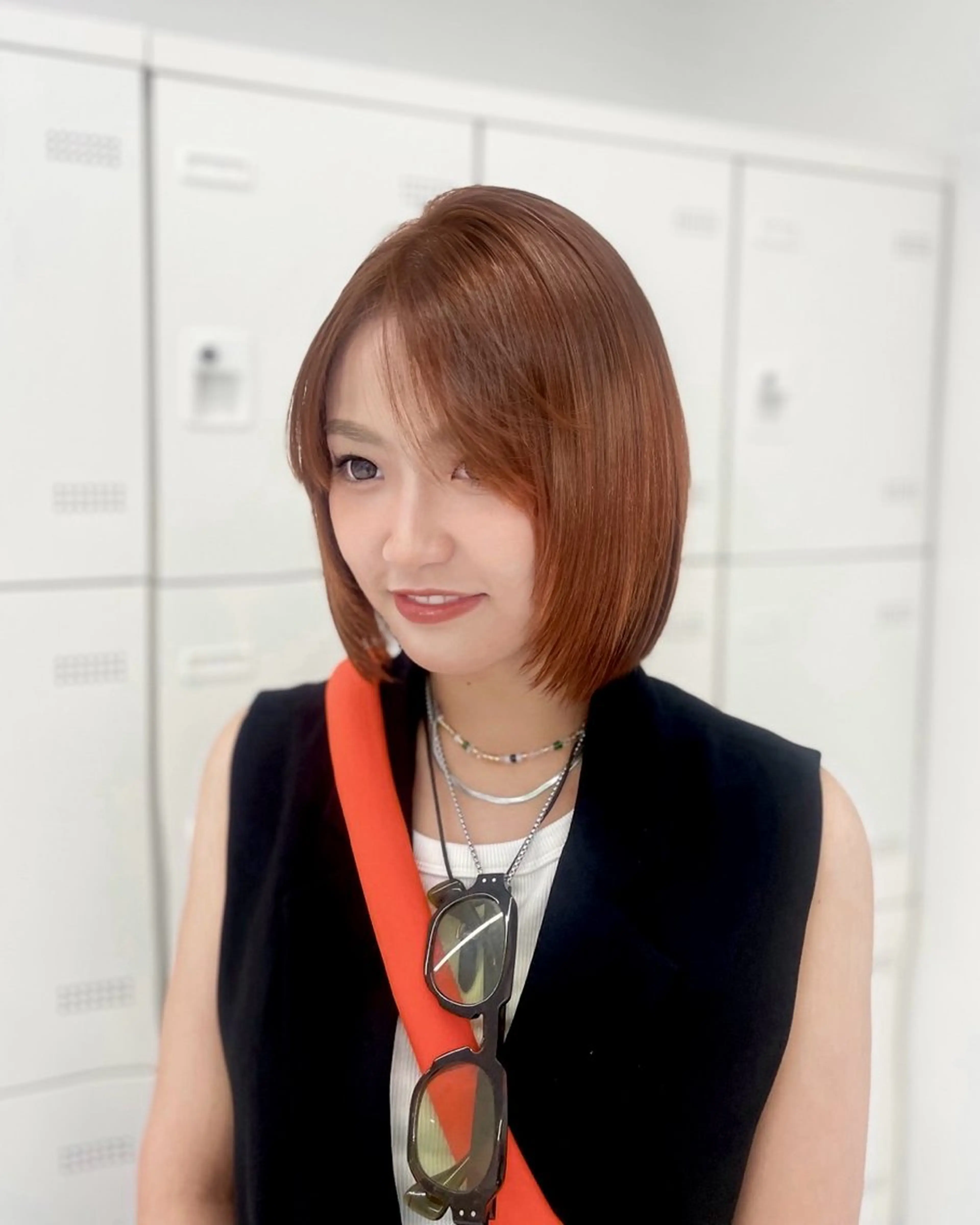 ショート カラー ヘアカラー トリートメント ヘッドスパ うる艶韓国ヘア 🤍りんのヘアスタイル