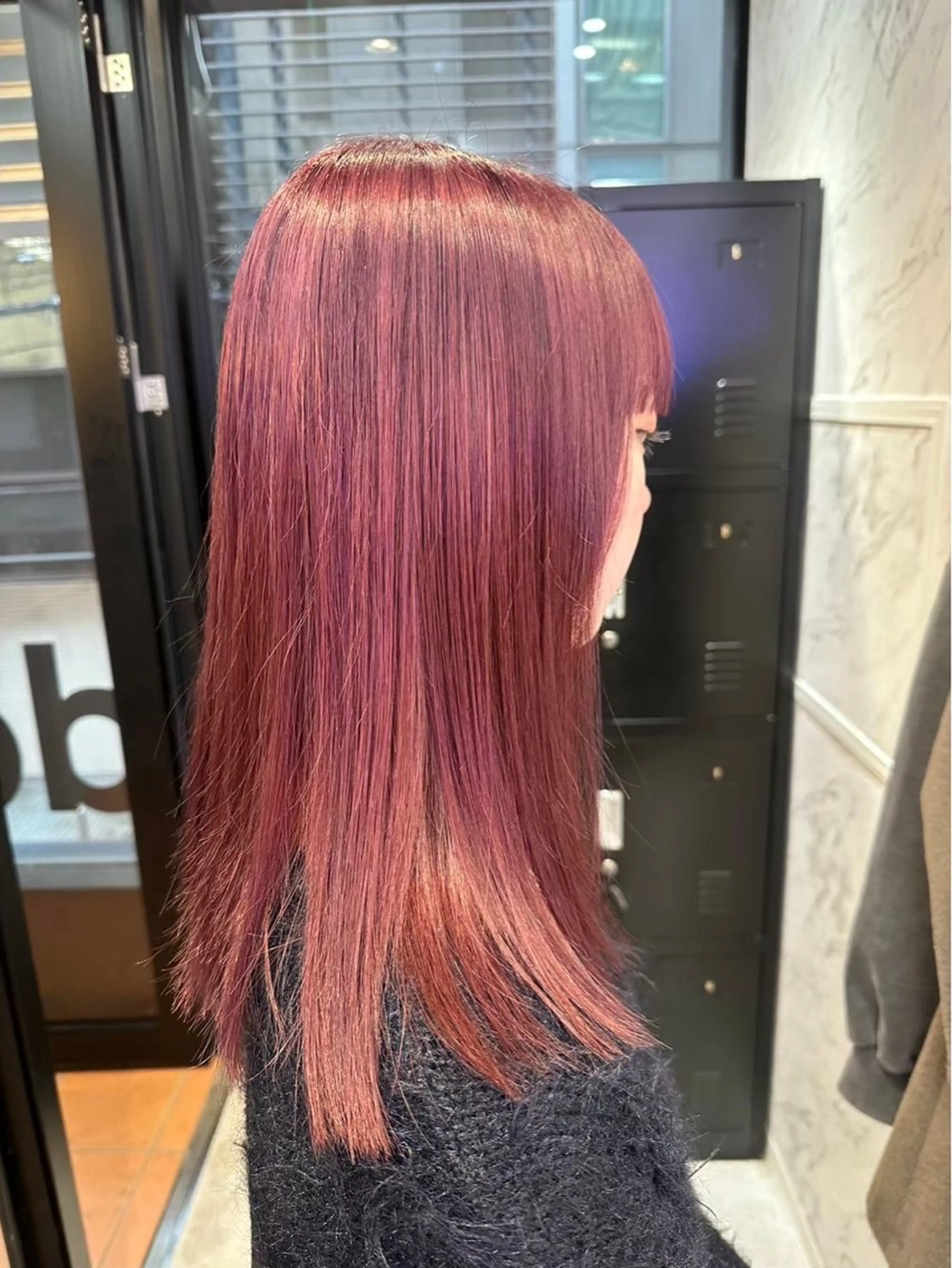 セミロング カラー ピンクカラー ヘアカラー hair salon dot. mooda 韓国風サロン 町田店所属・韓国風ヘア🎀🩶 /♡𝓝𝓸𝓪♡のヘアスタイル