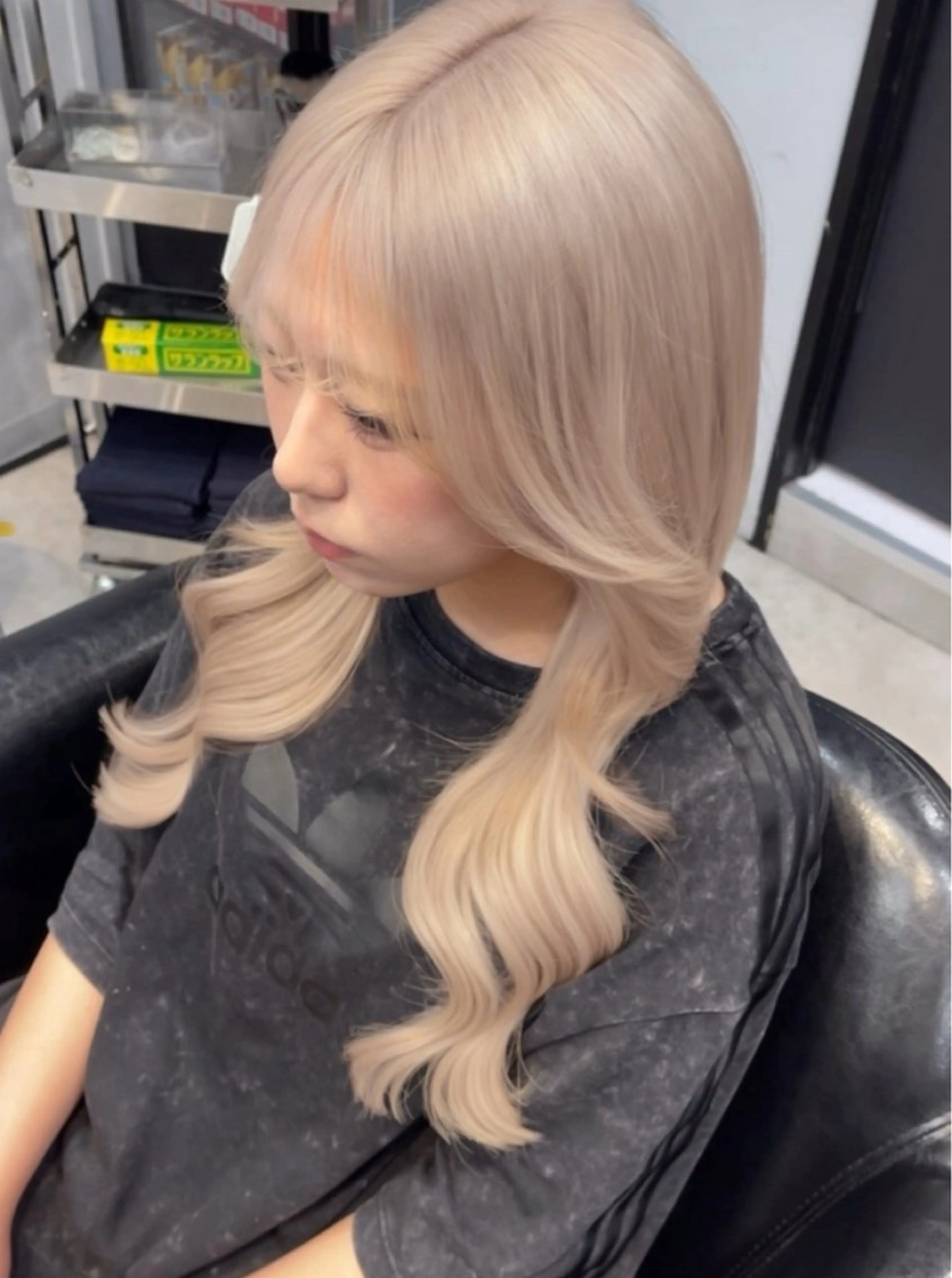 セミロング プルエクステ エクステ ヘアカラー エクステ Fi-Ne原宿/プル エク/艶カラー/そらのヘアスタイル