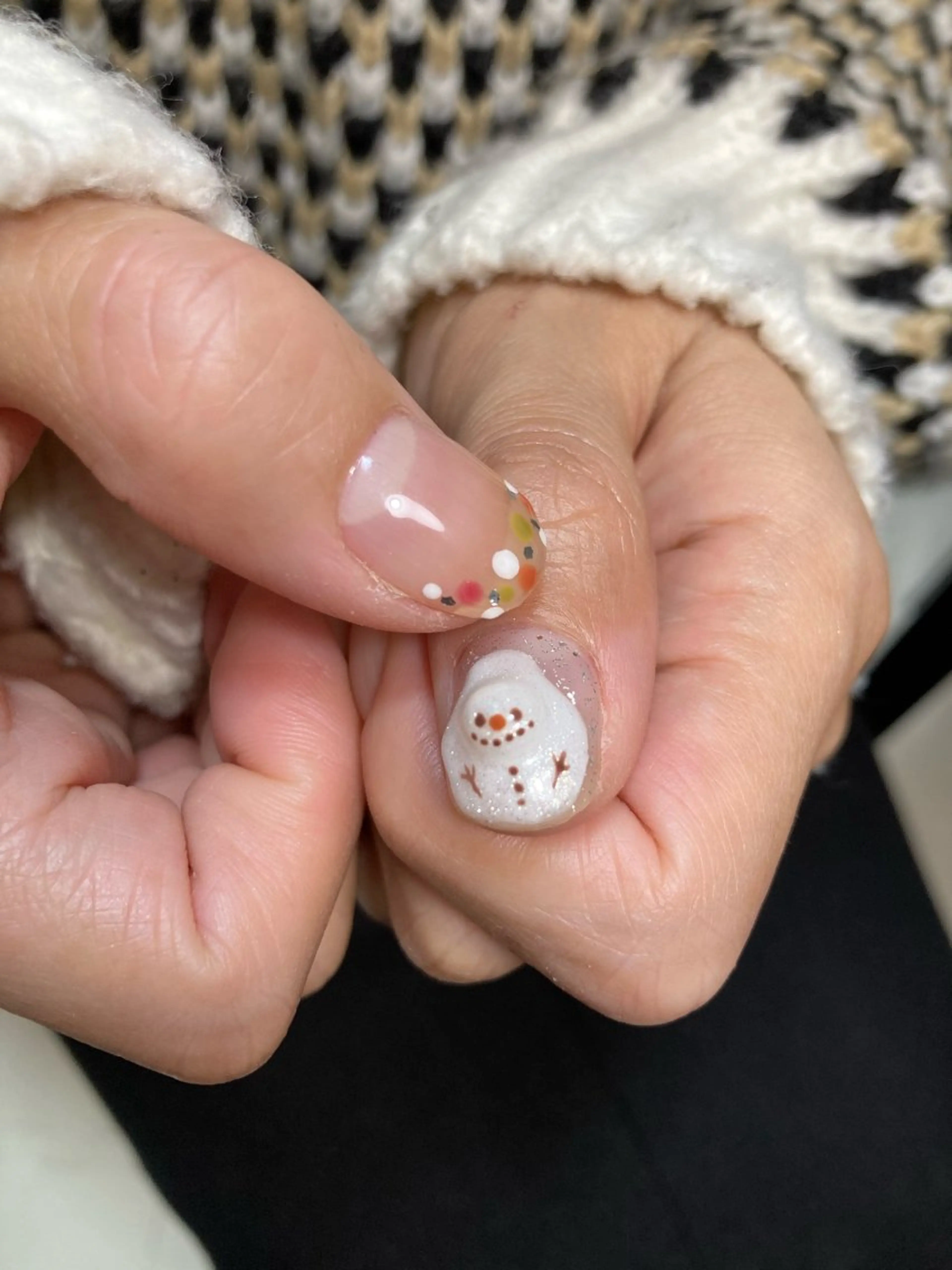 ネイル アートネイル クリアネイル ぷっくりネイル ハンドネイル seaweed nailのネイルデザイン