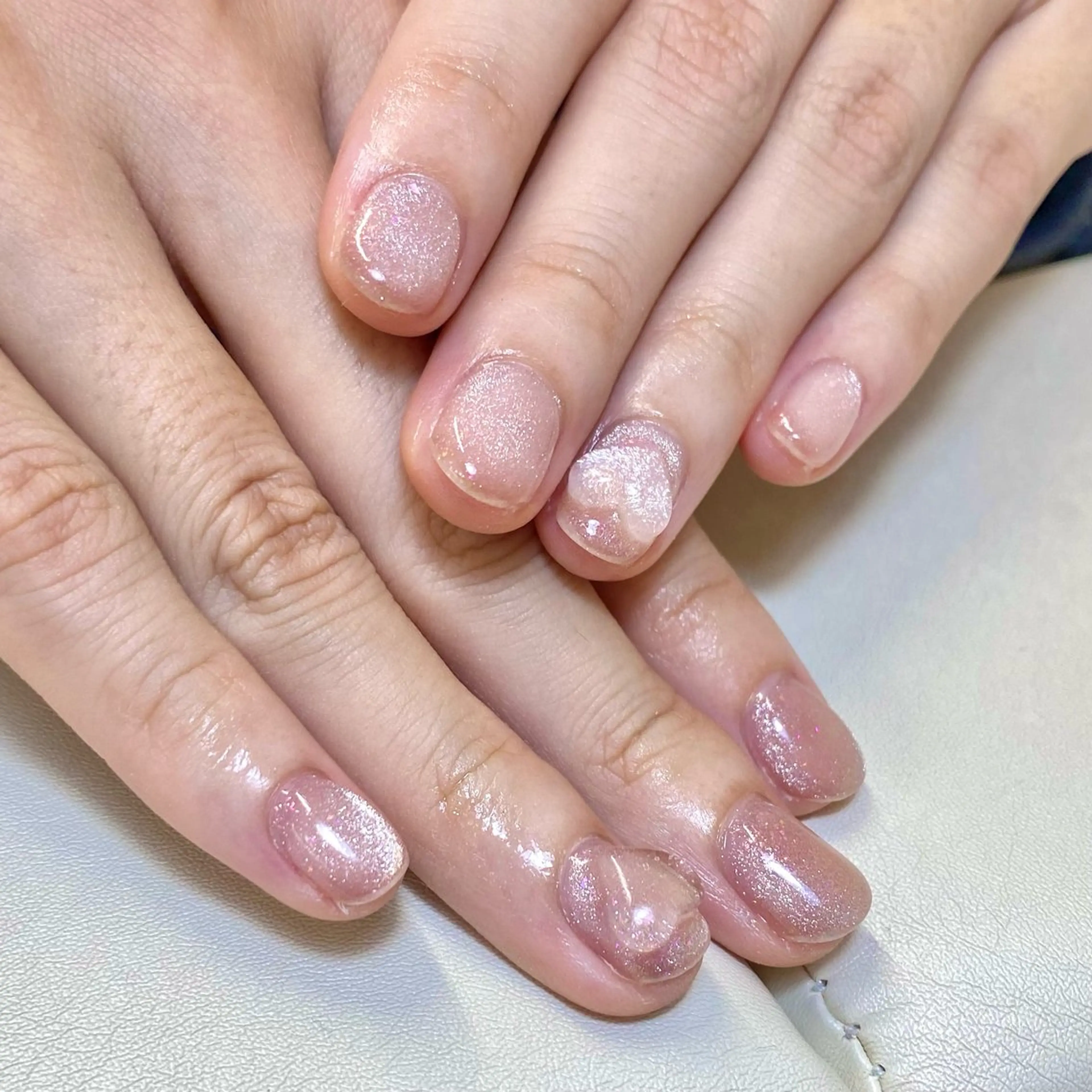 ネイル ハート マグネットネイル ぷっくりネイル 森田 菜月のネイルデザイン