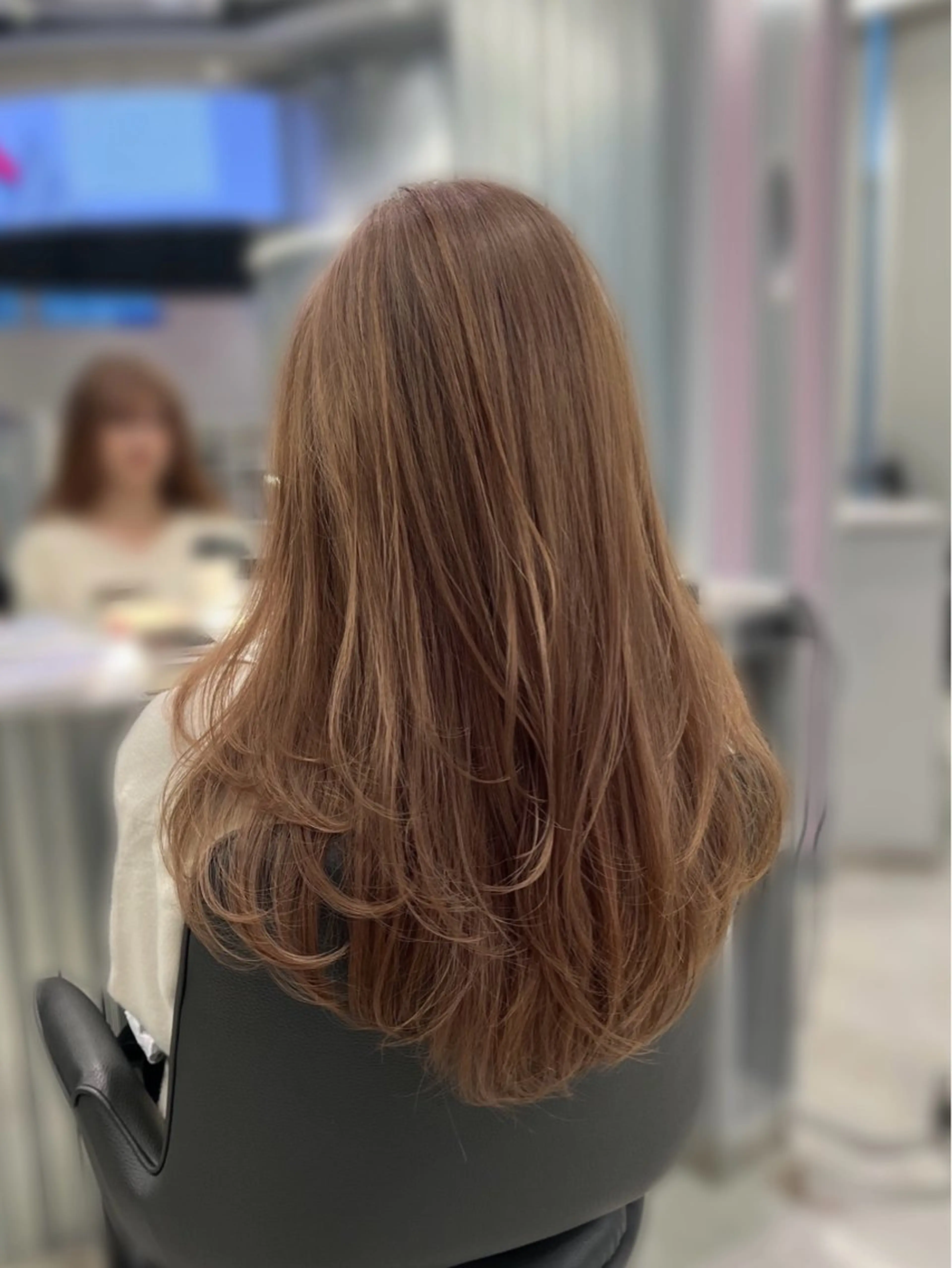 ロング カラー ベージュカラー ブリーチ カット ヘアカラー Kaho🤍レイヤー ※女性限定のヘアスタイル