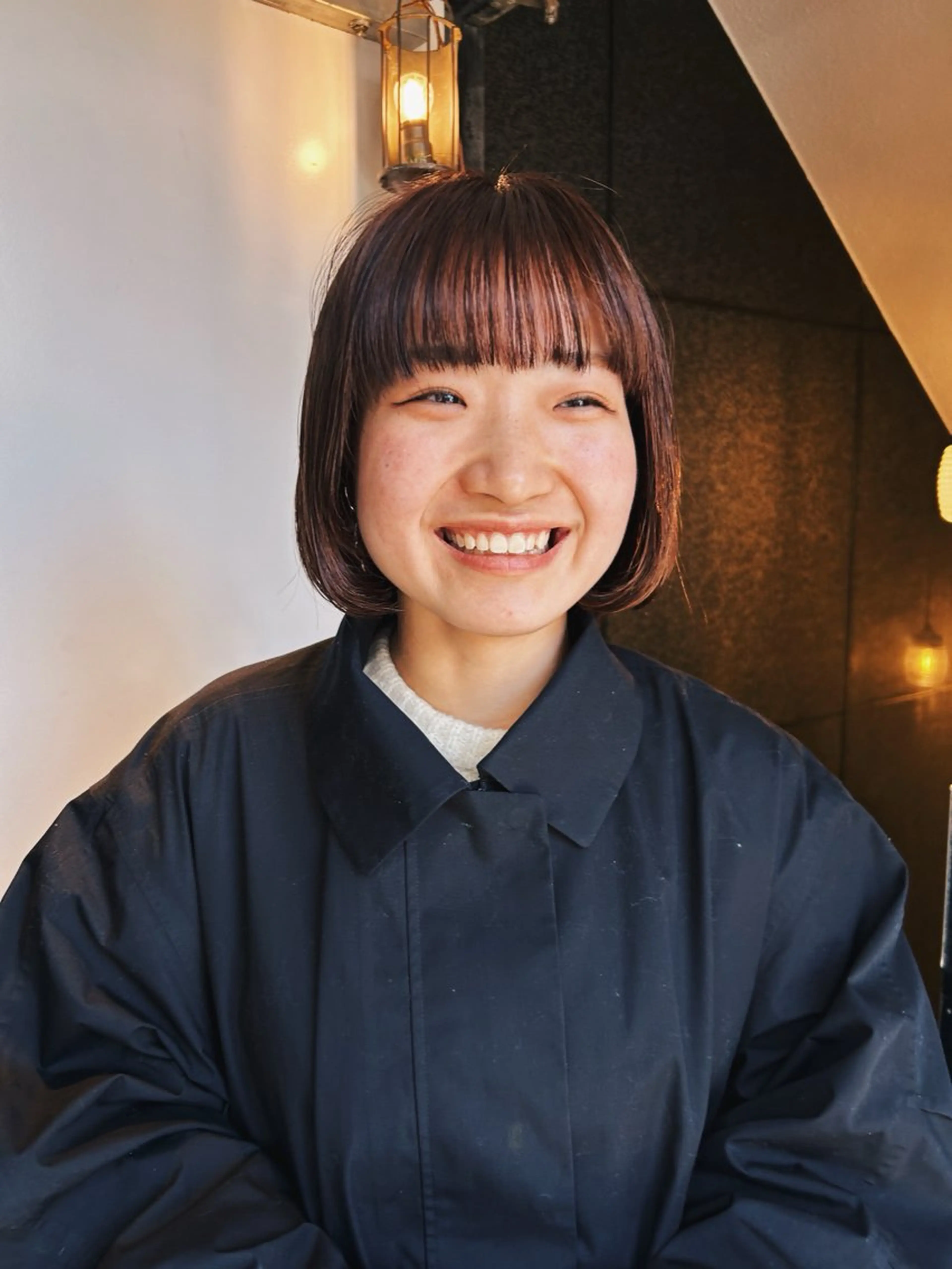 ミディアム カット ヘアカラー トリートメント 似合わせパーマ 🌼カンナのヘアスタイル