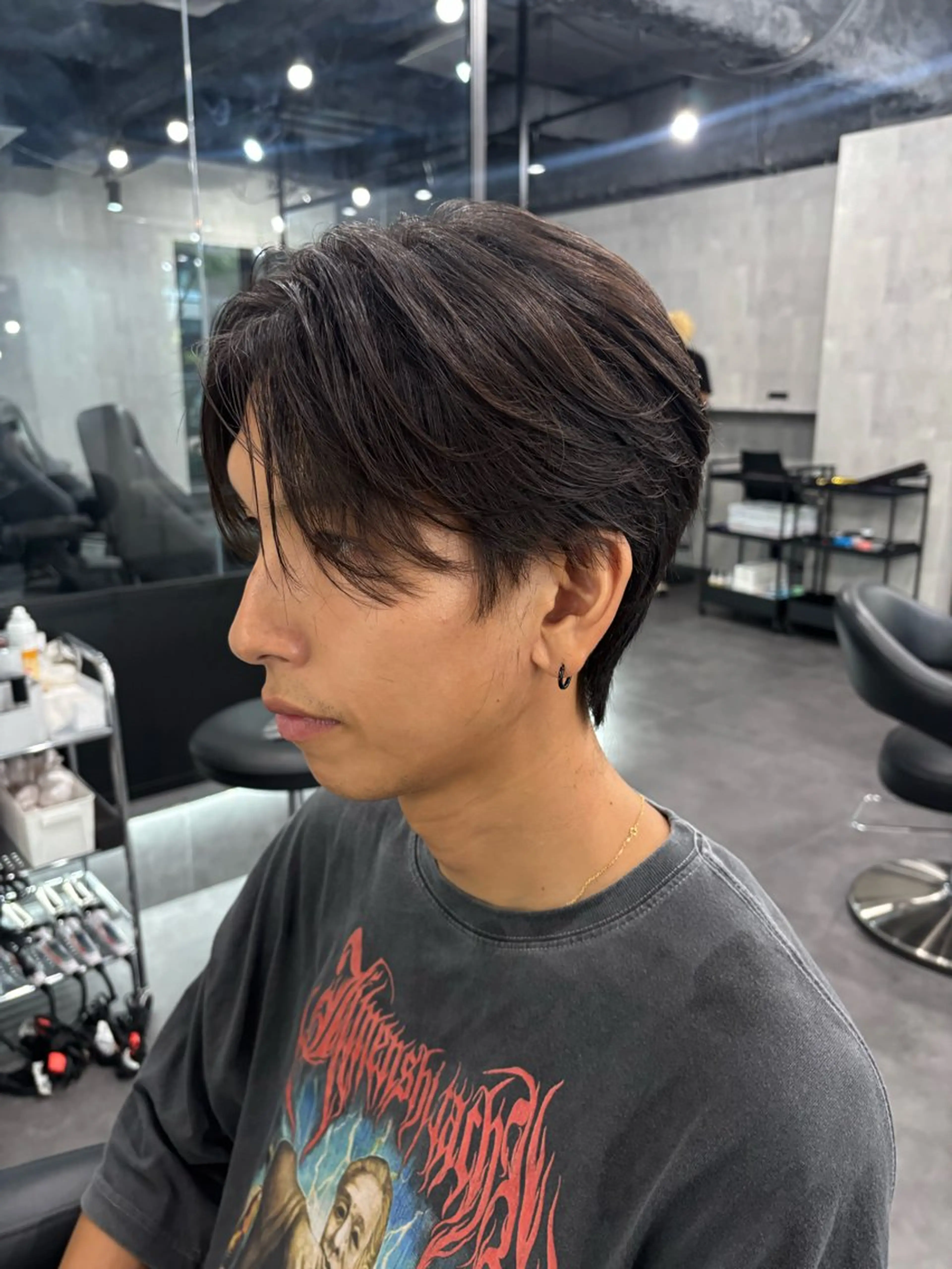 メンズ センターパート メンズ韓国風 LAVEL 渋谷店所属・ふーか/韓国メンズ /カットモデル募集のヘアスタイル