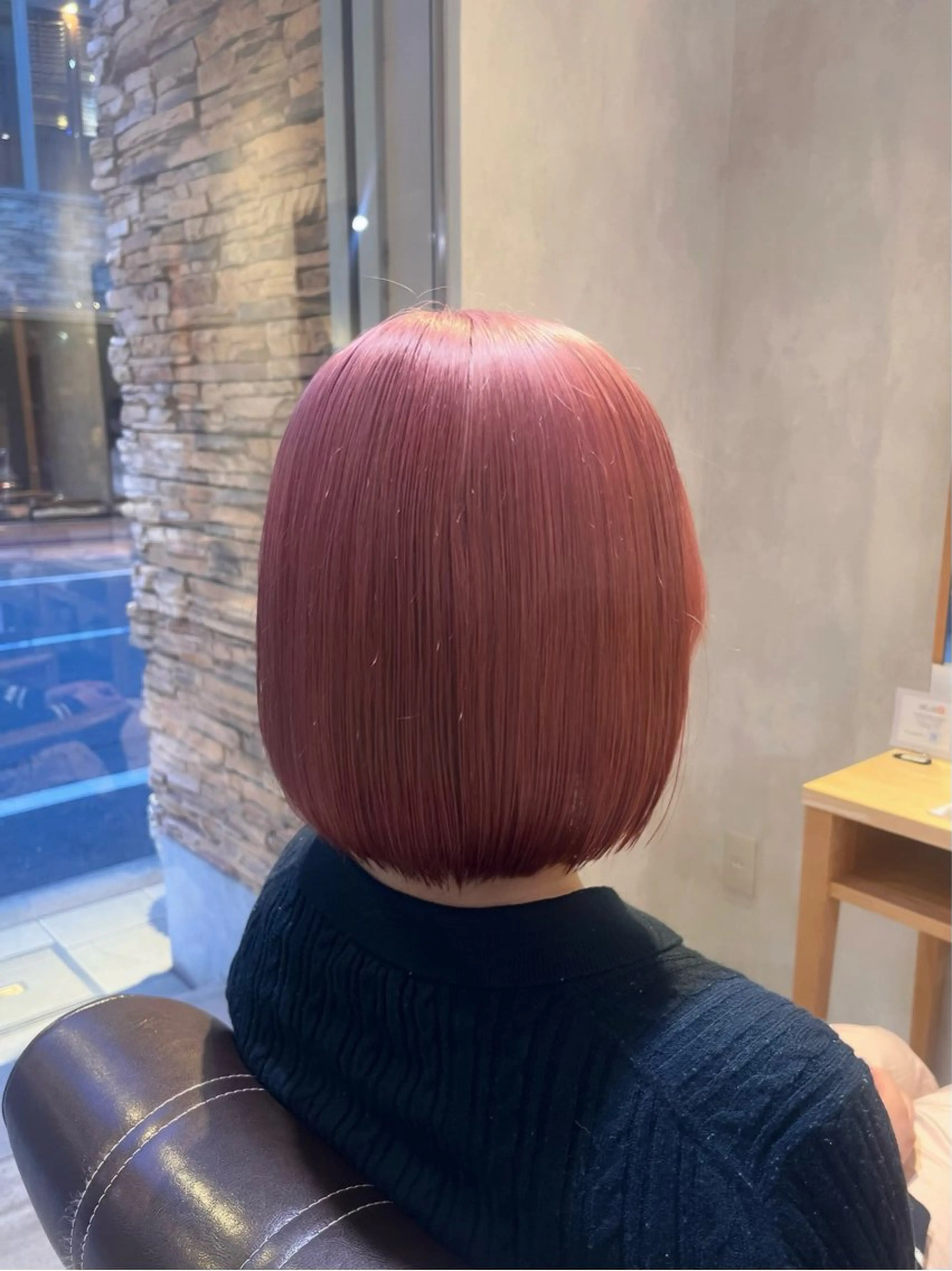 ショート カラー ピンクカラー bel./arie ⠀ ⠀ ⠀のヘアスタイル