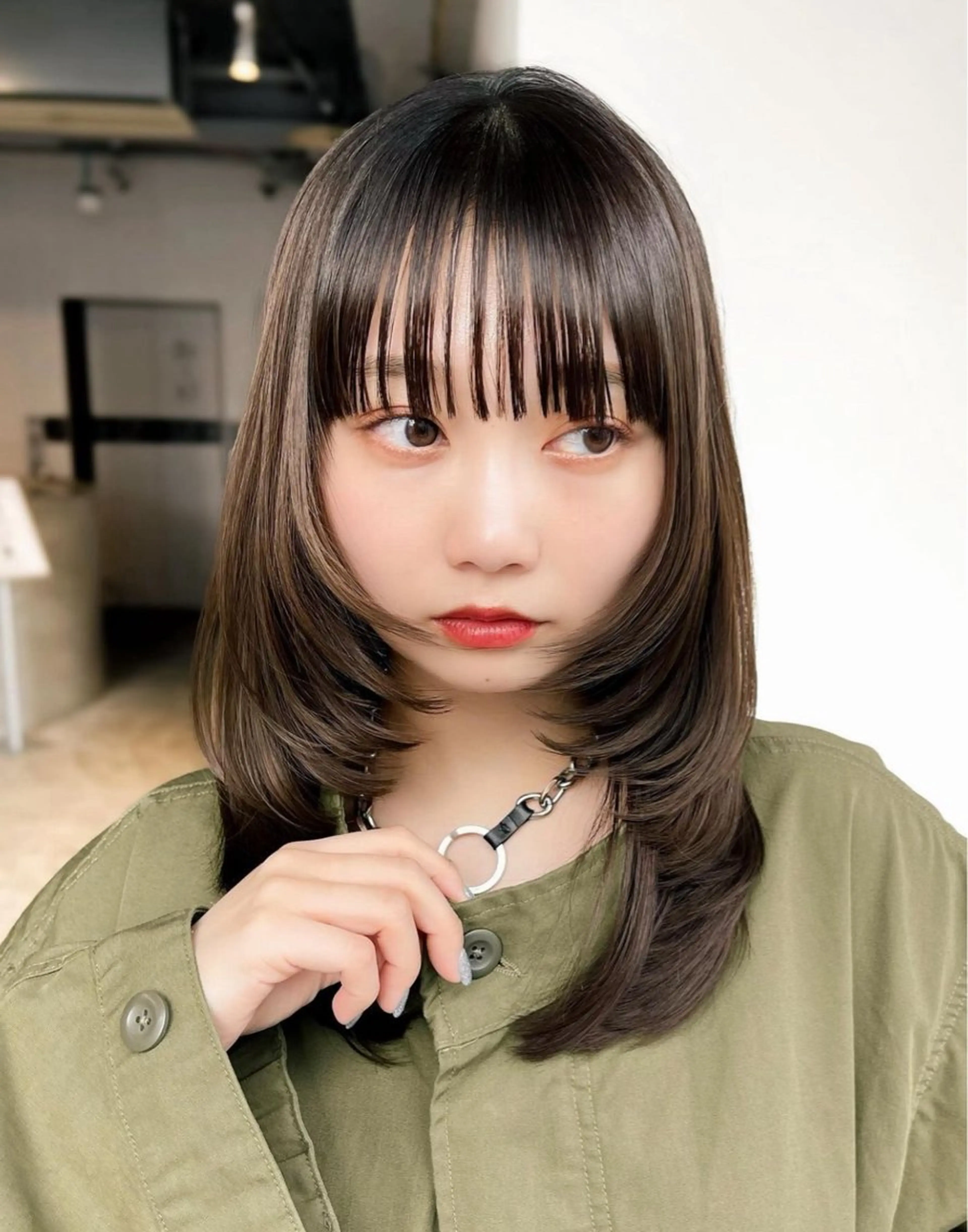 カラー ALBUM池袋店所属・レイヤー💚ショート なかむらるか🐬💞のヘアスタイル