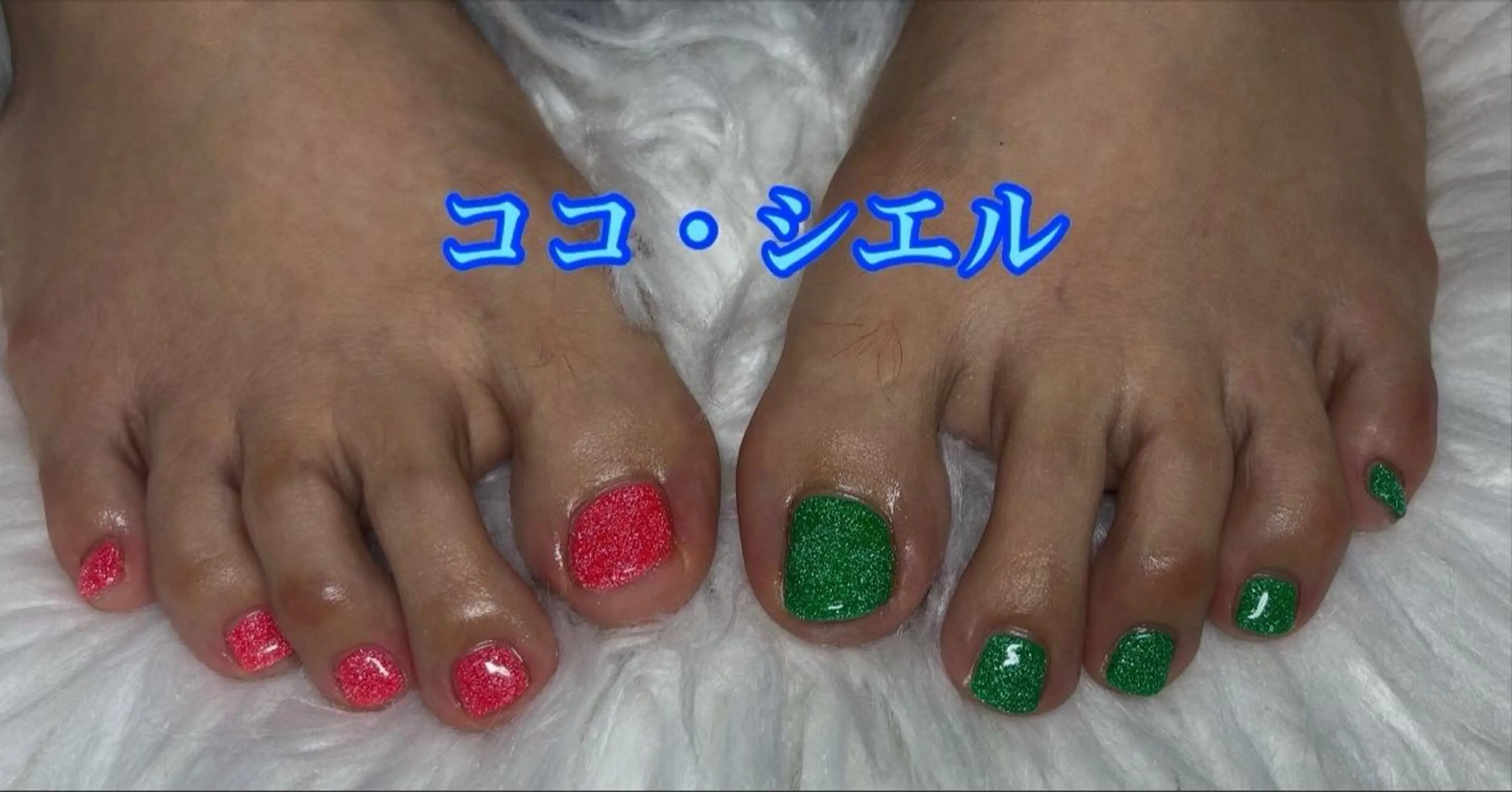 フットネイルワンカラー(2色までOK)の写真